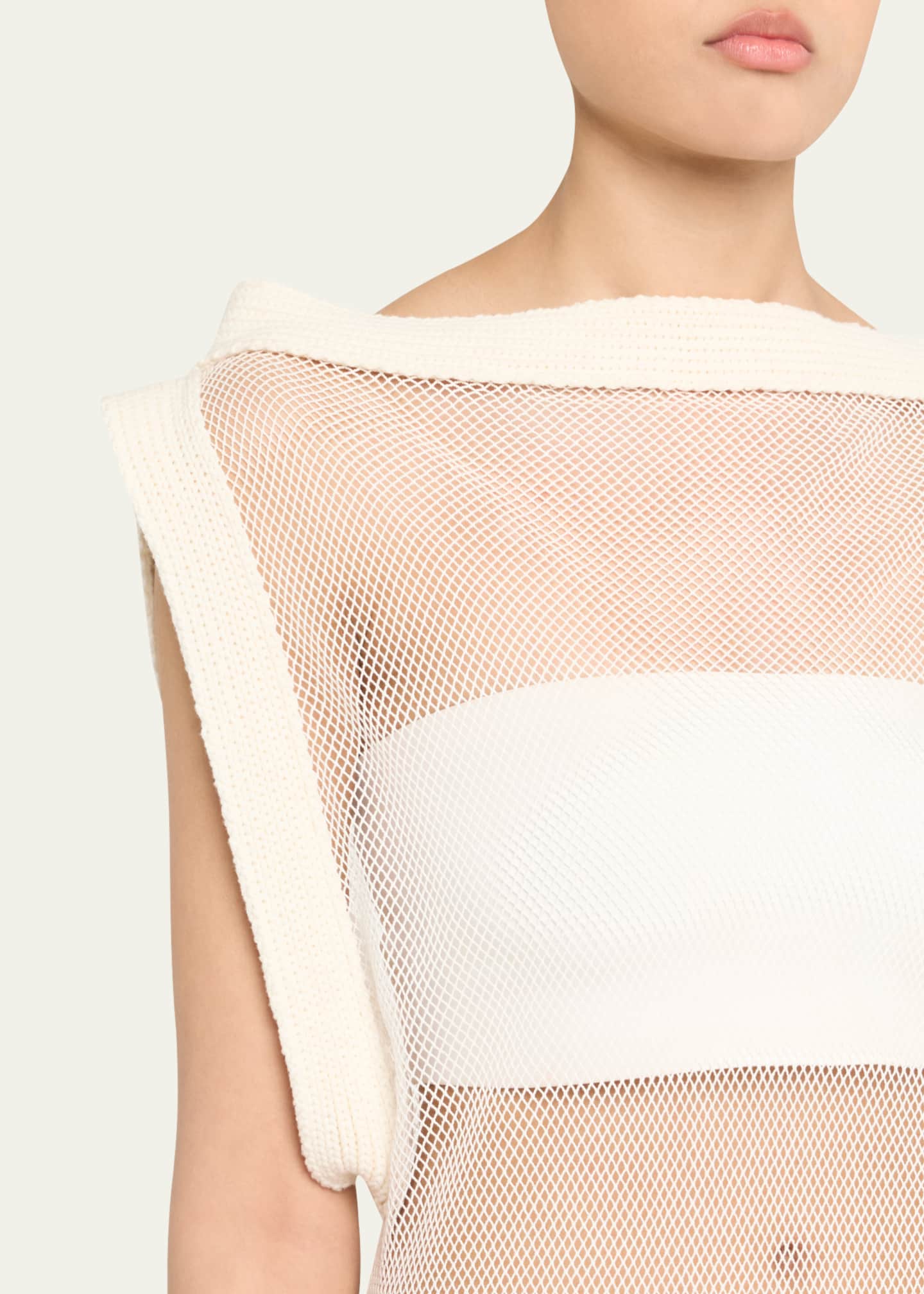 Aisling Camps Wave Boatneck Mesh-Knit Maxi Dress Image 5 of 5