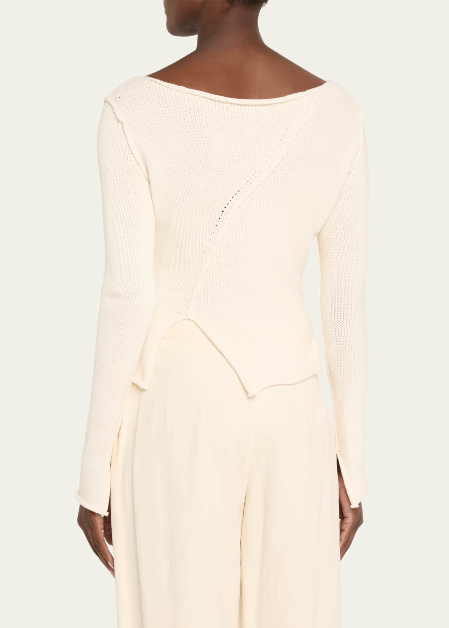 Aisling Camps Eddy V-Neck Exposed Seam Sweater Image 3 of 5