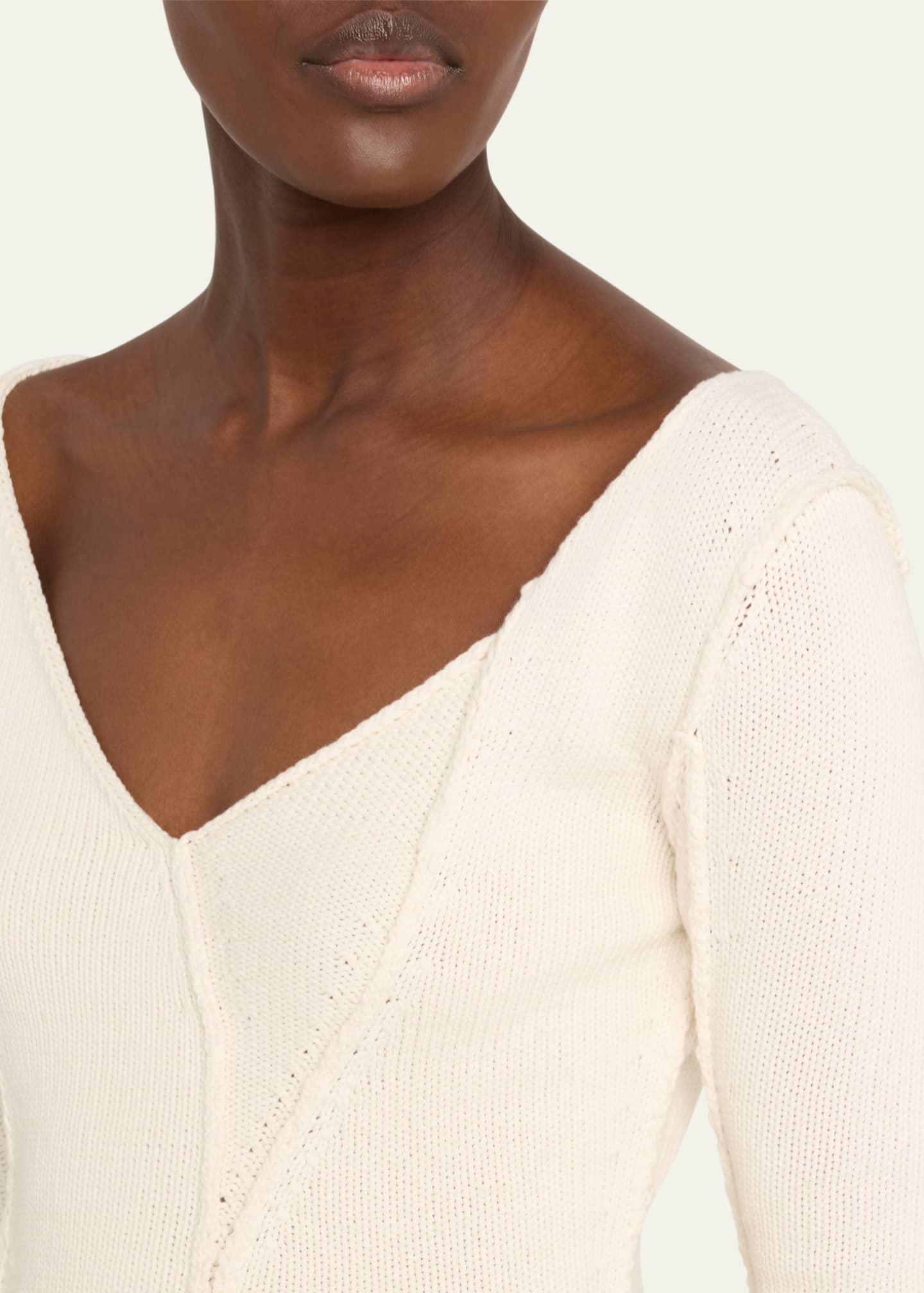 Aisling Camps Eddy V-Neck Exposed Seam Sweater Image 5 of 5