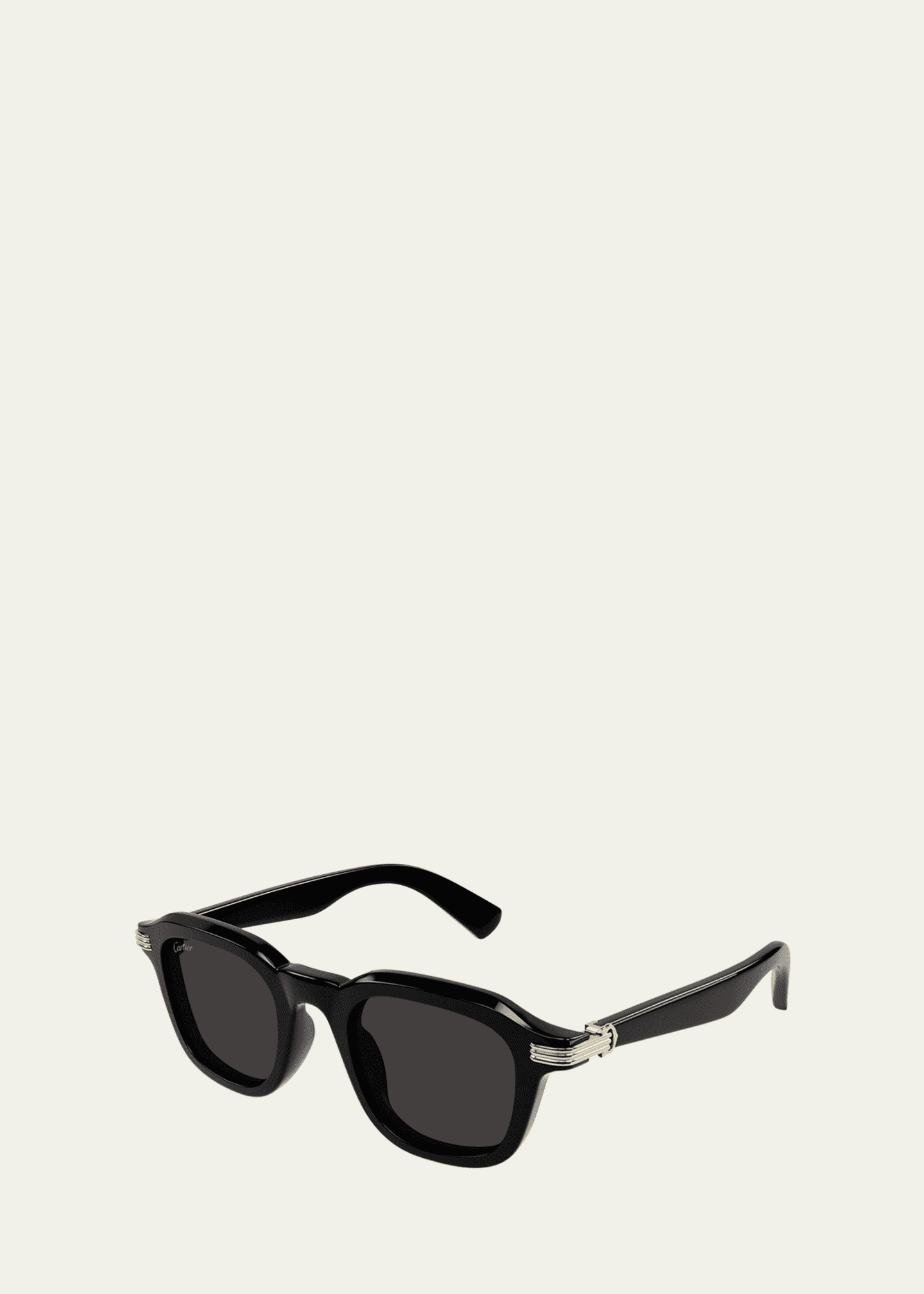 Cartier Men's CT0536S Acetate Rectangle Sunglasses Image 2 of 2