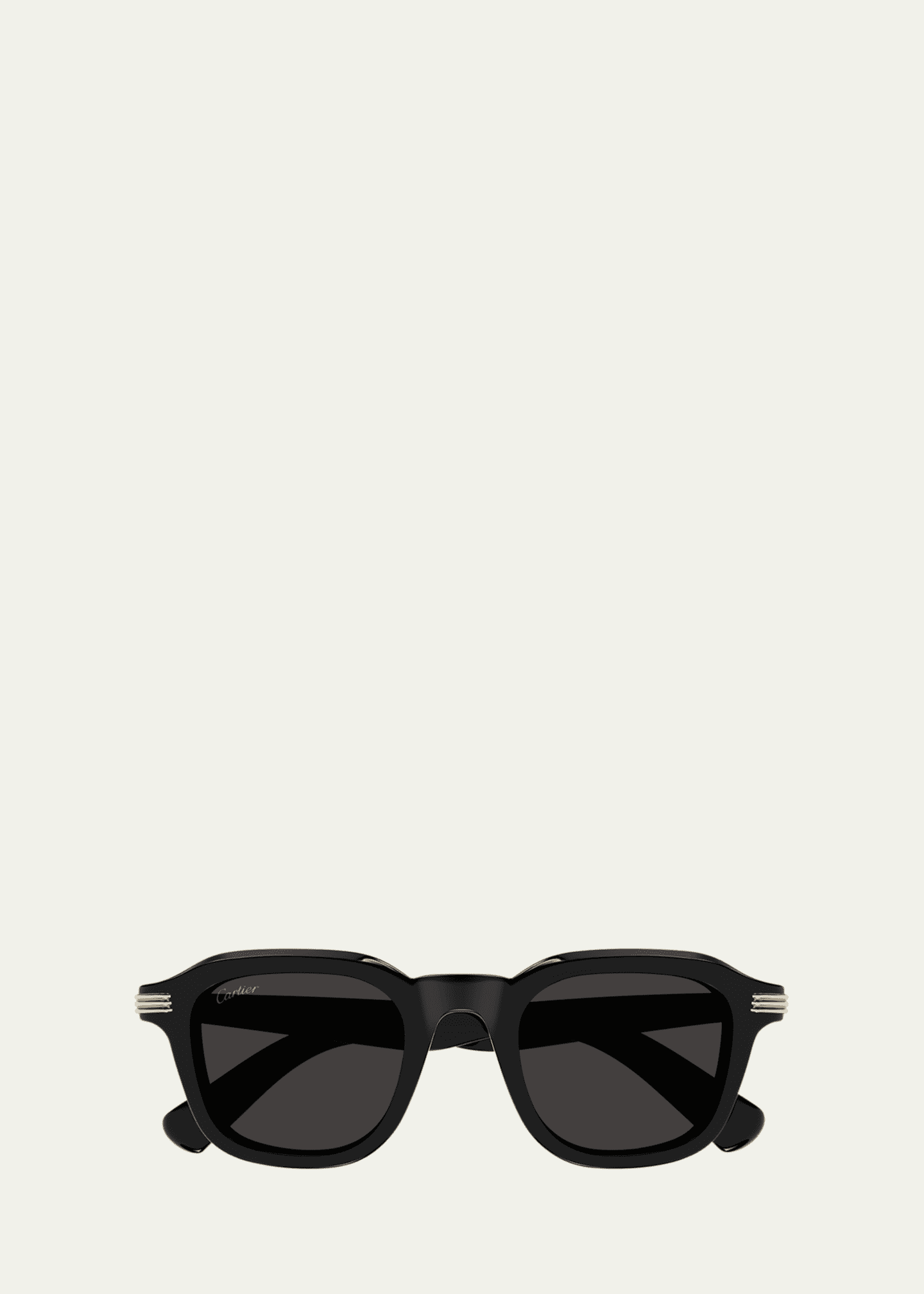 Cartier Men's CT0536S Acetate Rectangle Sunglasses Image 1 of 2
