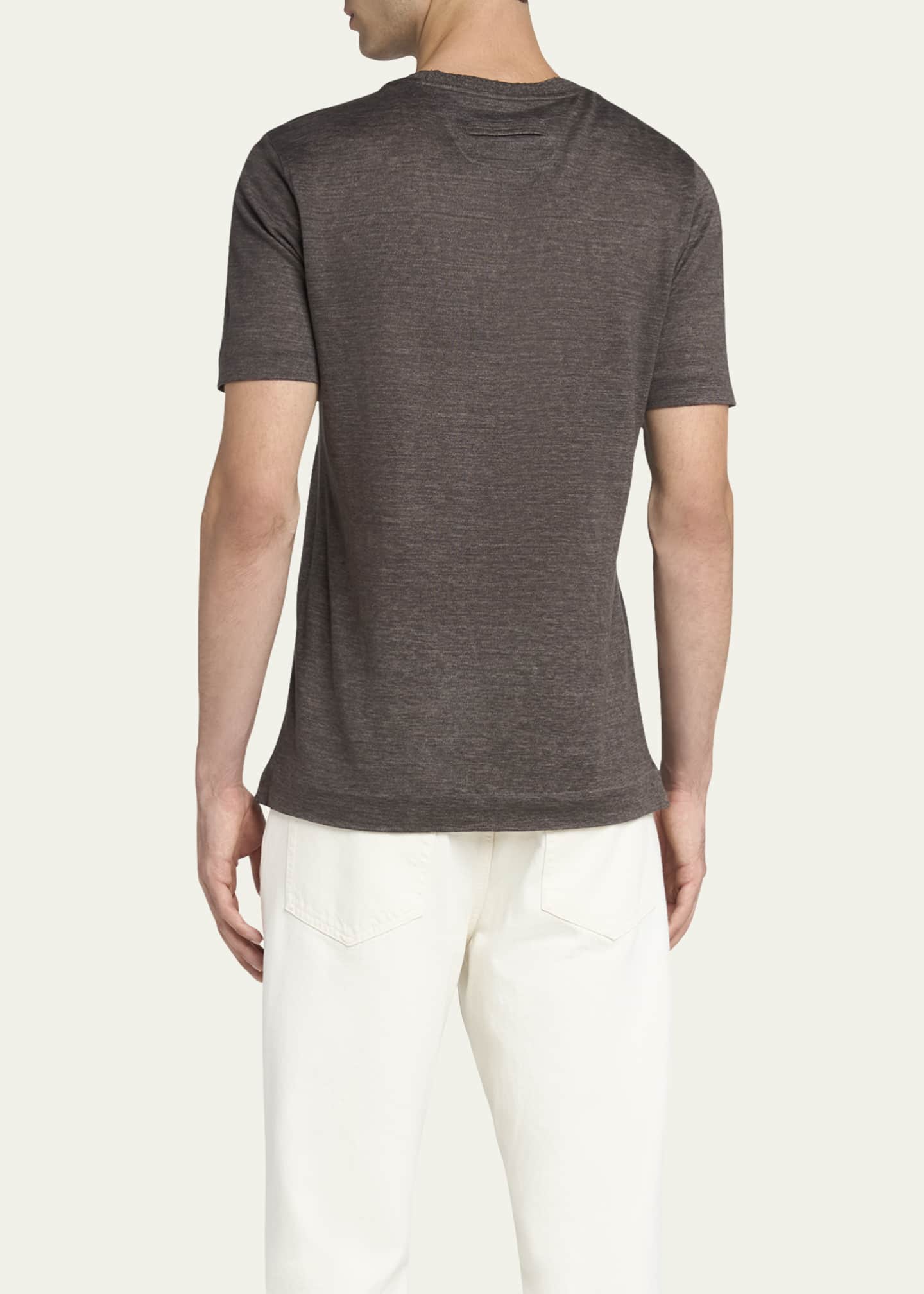 Tシャツ・カットソー Zegna Oasis Linen T-Shirt ZEGNA Oasi Linen T-Shirt for Men | MR PORTER