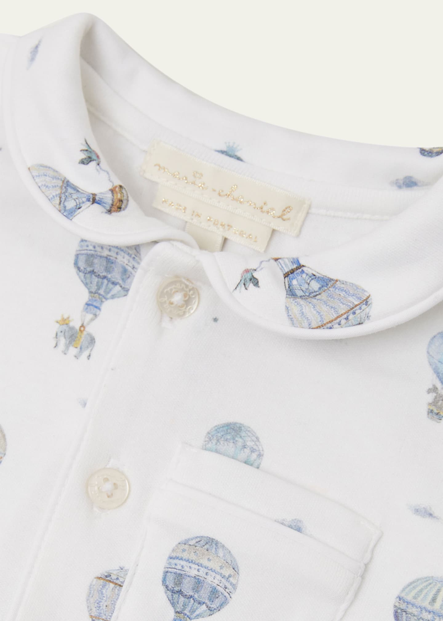Marie Chantal Boy's Charles Balloon Dream Coverall, Size Newborn-24M Image 2 of 2