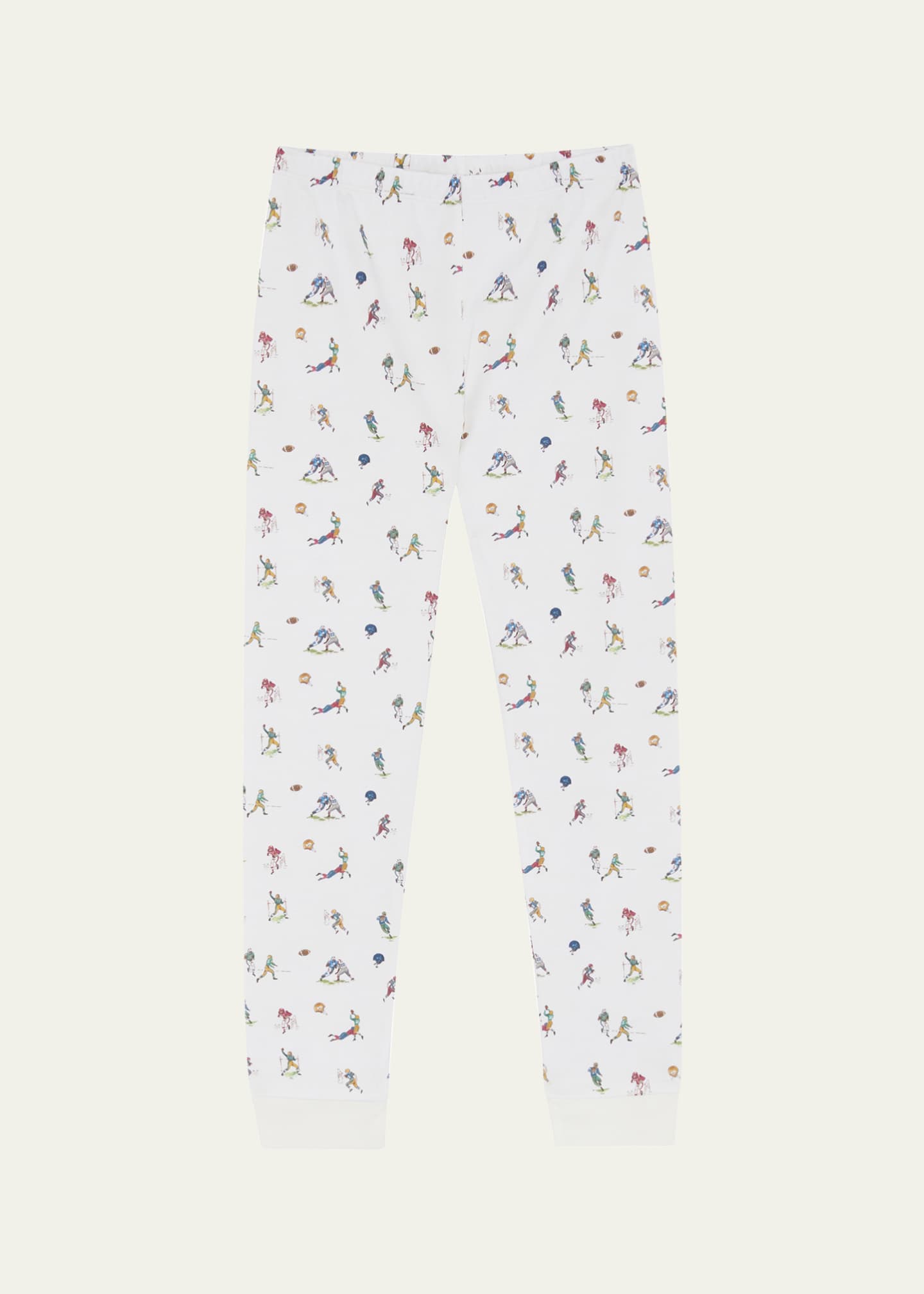 Marie Chantal Boy's Derek Quarterback Printed Pajama Set, Size 2-10 Image 3 of 3