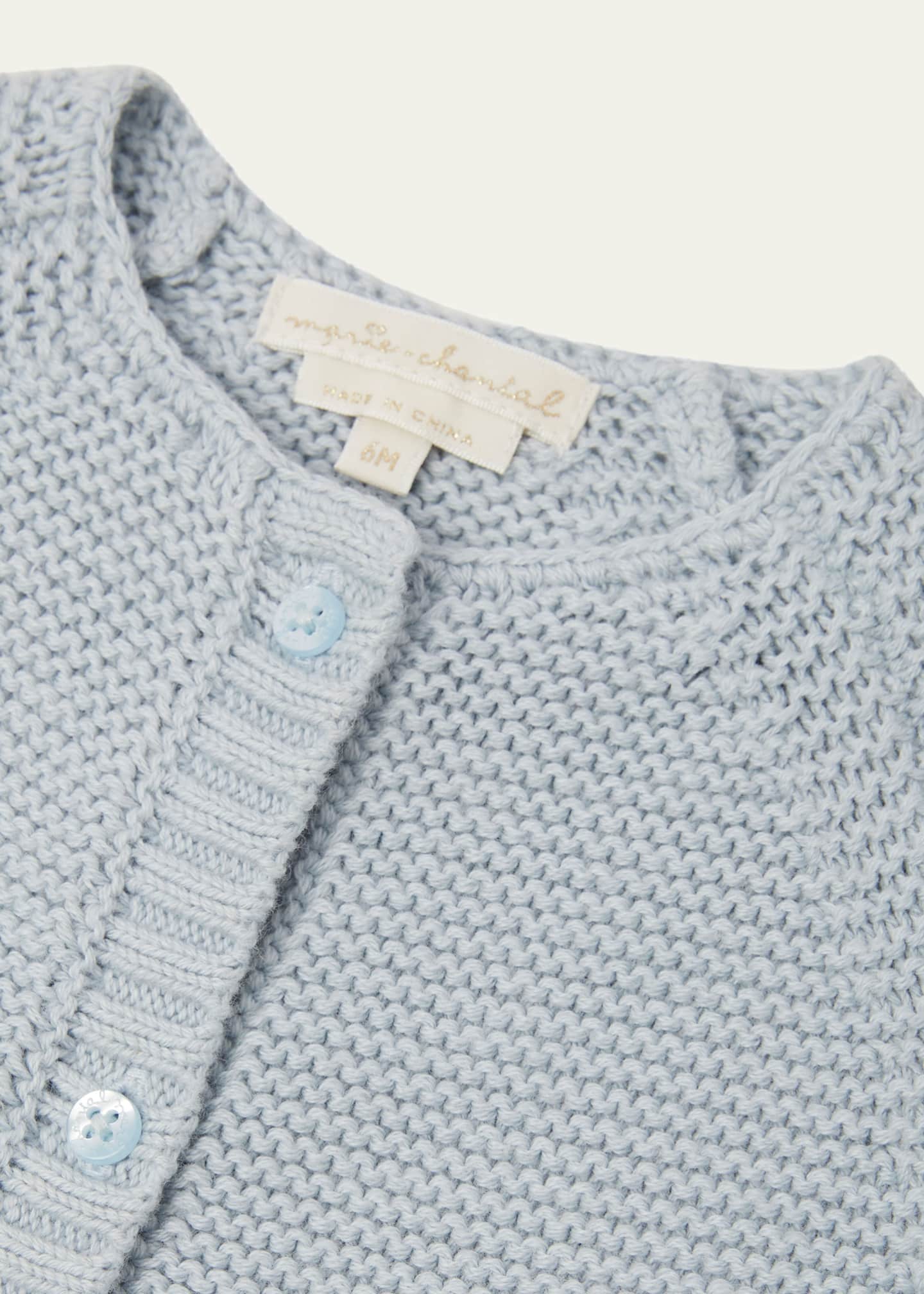 Marie Chantal Girl's Alexis Knitted Cardigan, Size Newborn-12M Image 2 of 2