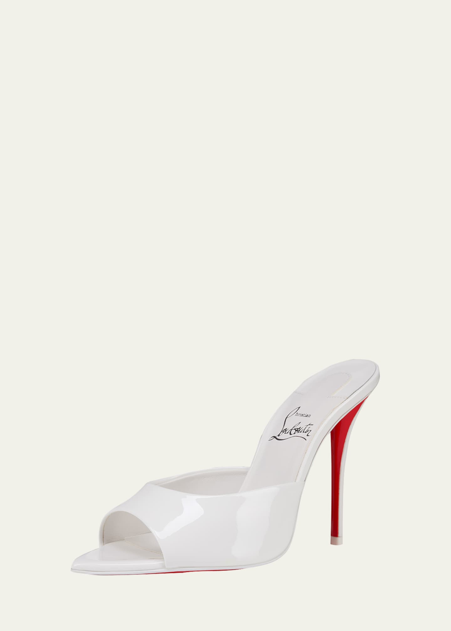 Christian Louboutin Miss Z Leather Red Sole Mule Sandals Image 2 of 4