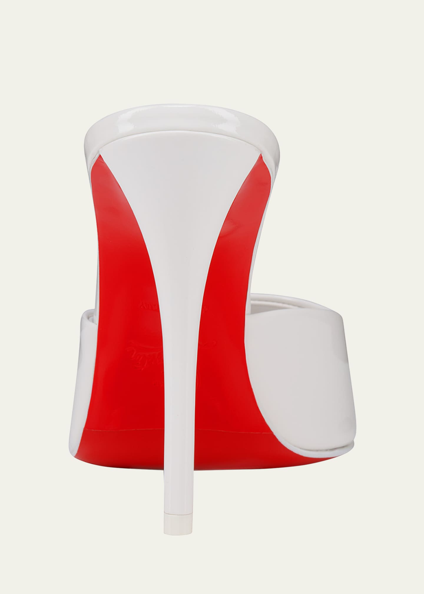 Christian Louboutin Miss Z Leather Red Sole Mule Sandals Image 3 of 4