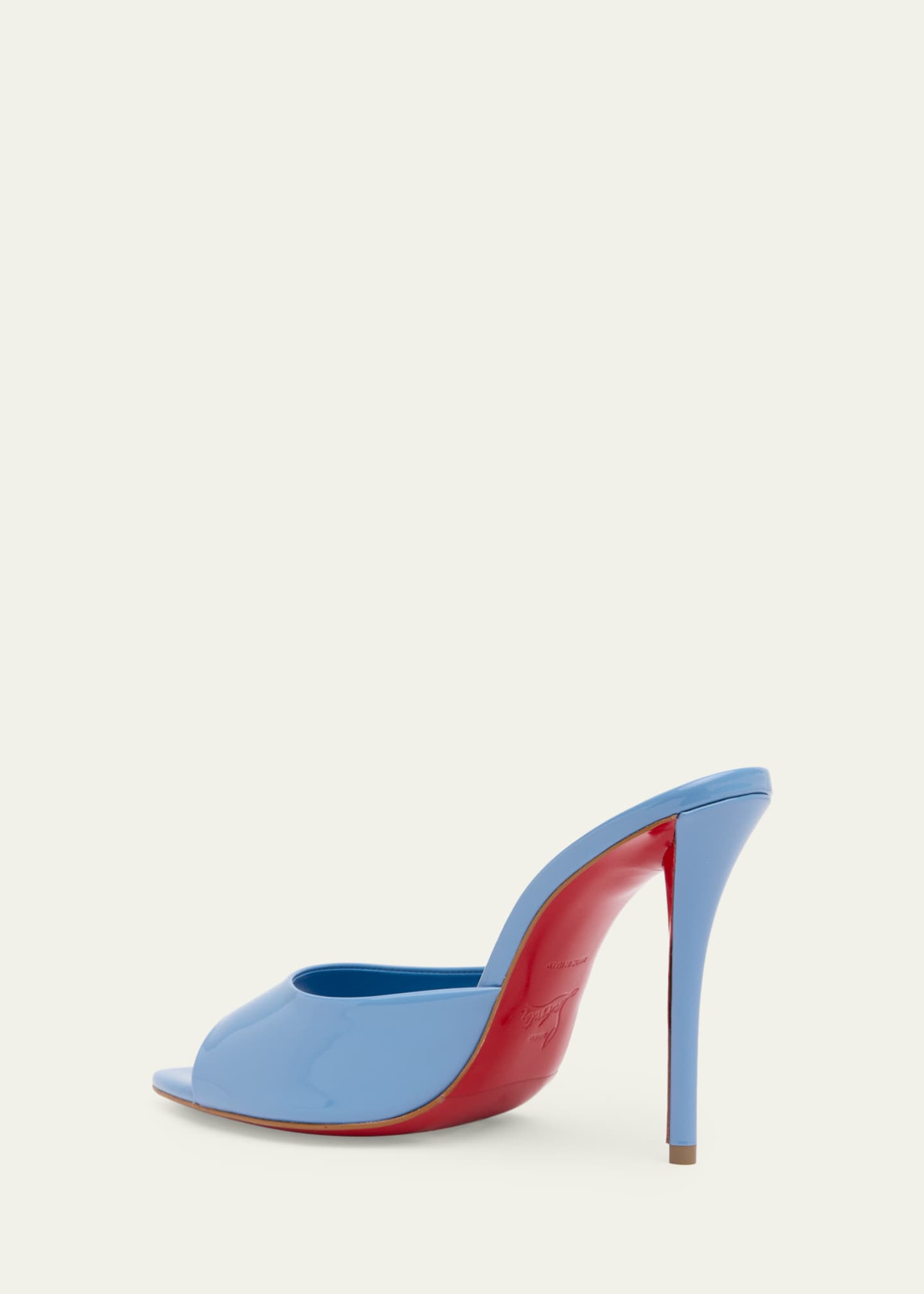 Christian Louboutin 100mm Miss Z Leather Mule Sandals - Bergdorf
