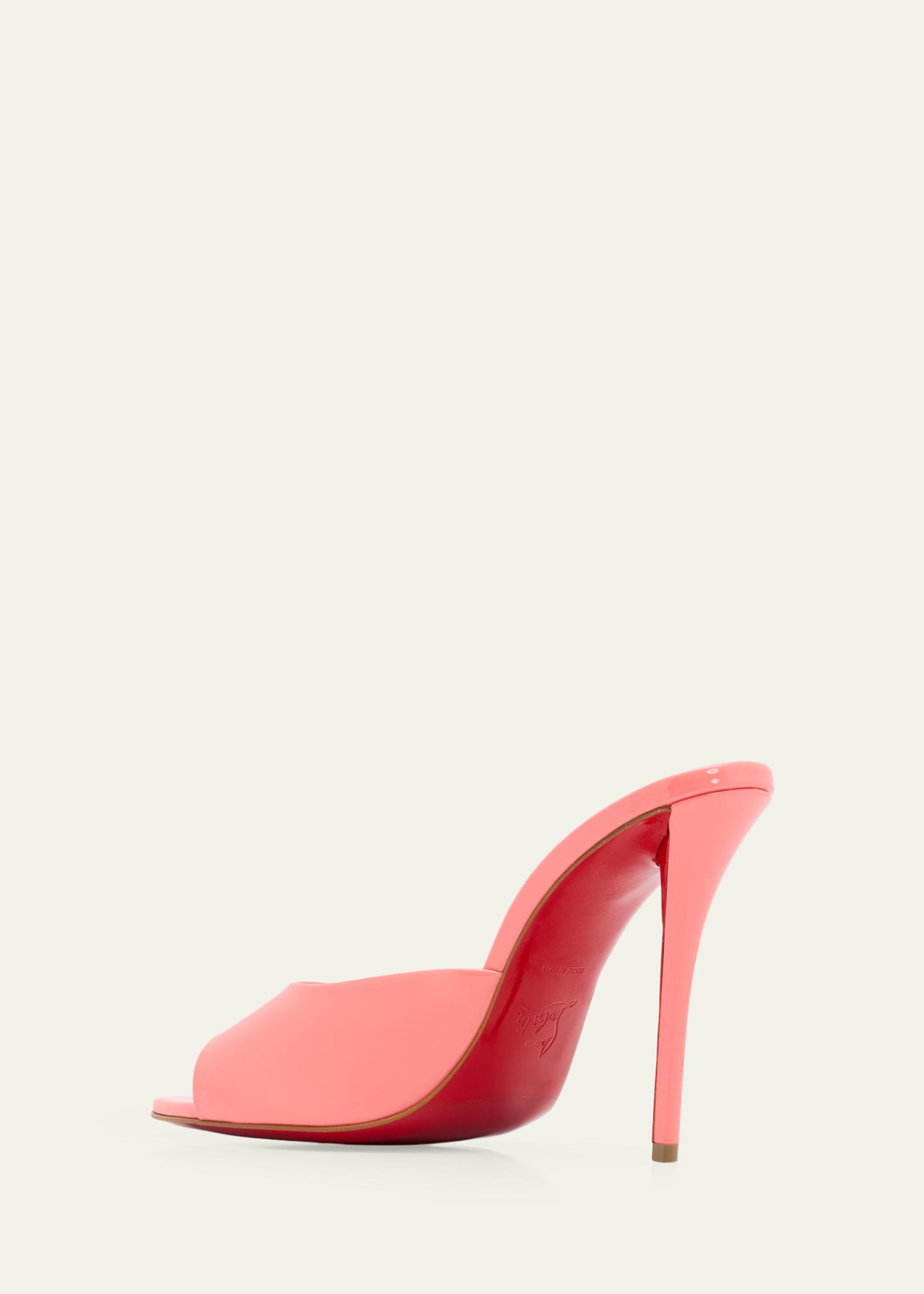 Christian Louboutin 100mm Miss Z Leather Mule Sandals - Bergdorf