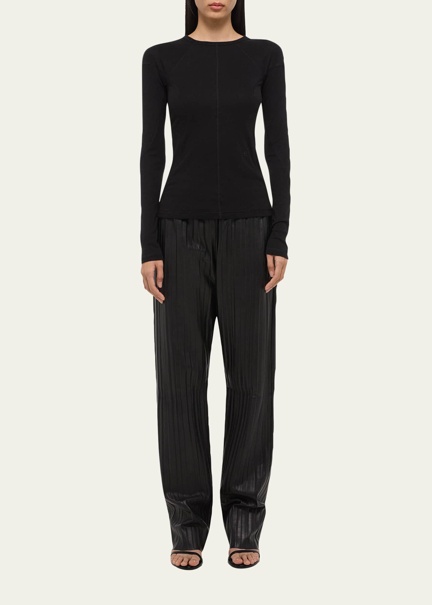 Helmut Lang Long-Sleeve Sport Tee Image 2 of 5