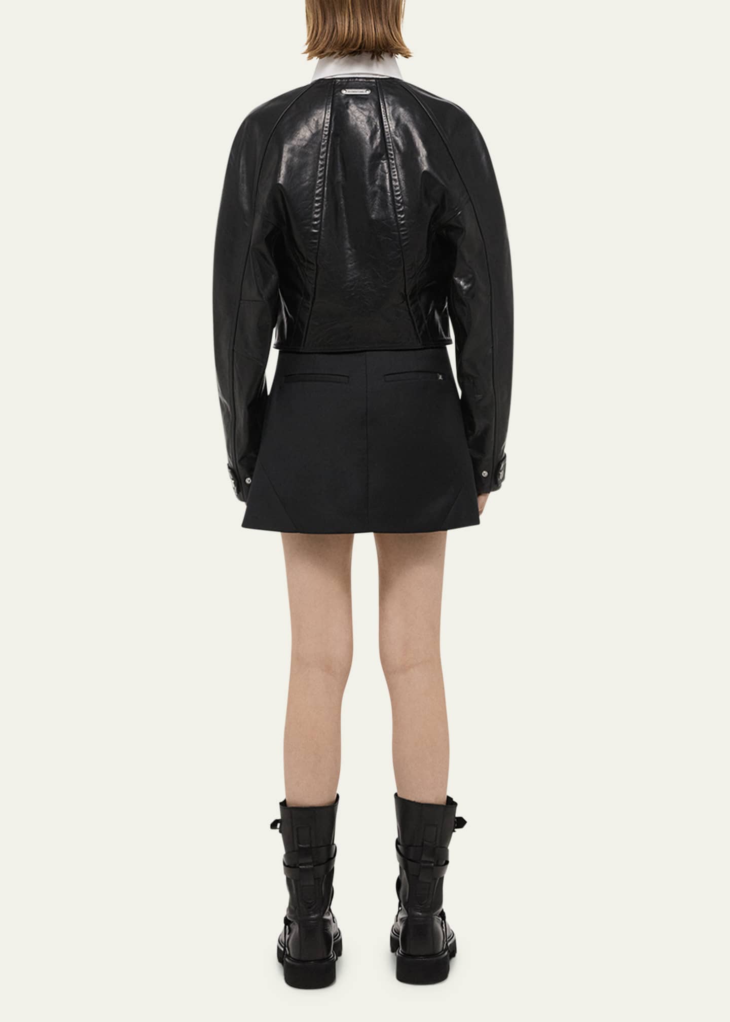 Helmut Lang Articulated Leather Jacket Image 3 of 5