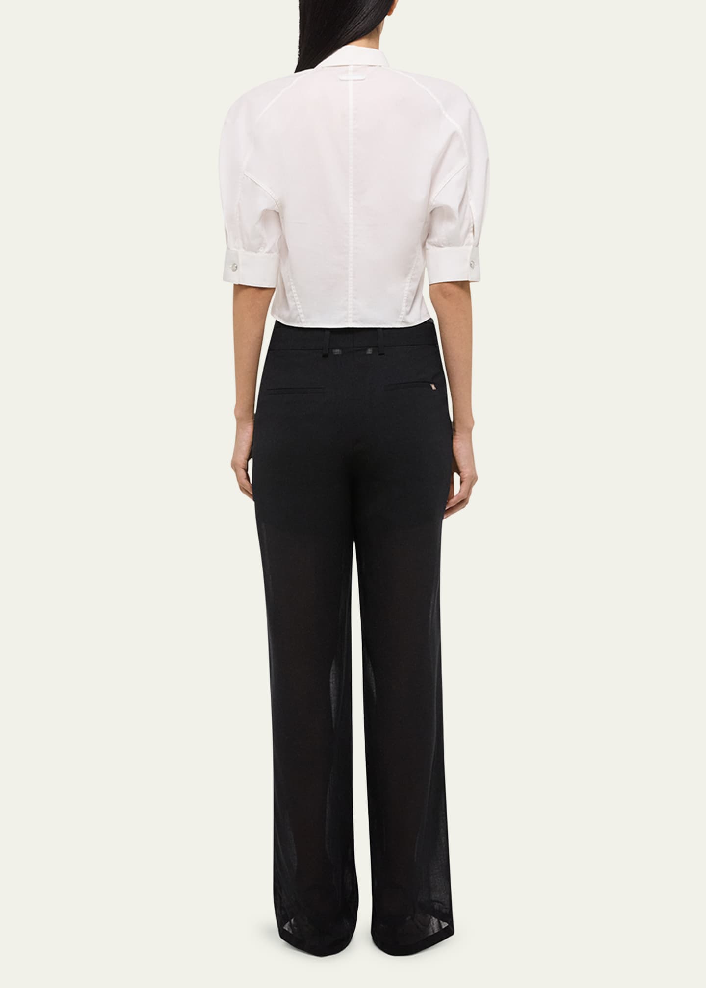 Helmut Lang Articulated Short-Sleeve Shirt Image 3 of 5