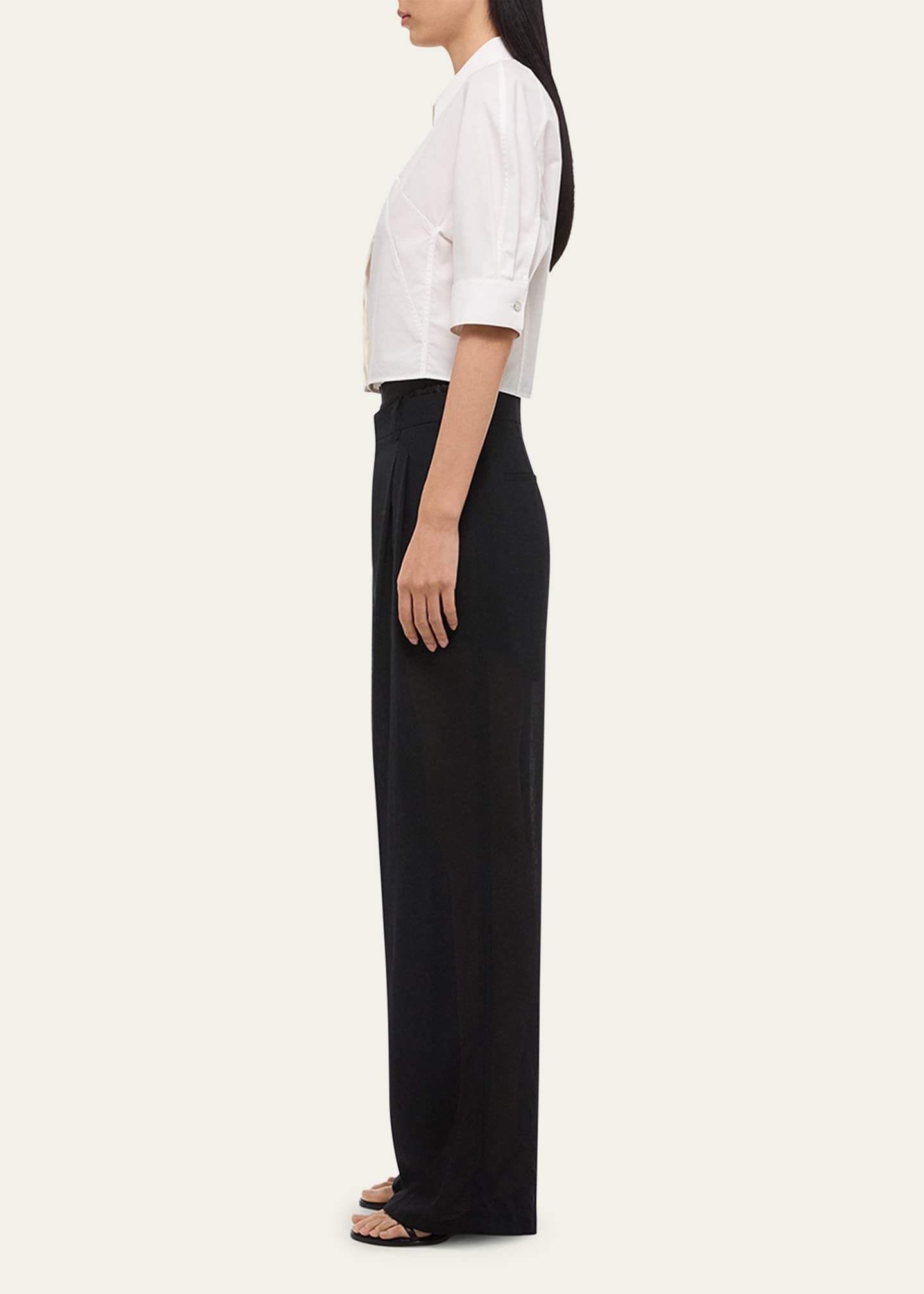 Helmut Lang Articulated Short-Sleeve Shirt Image 4 of 5