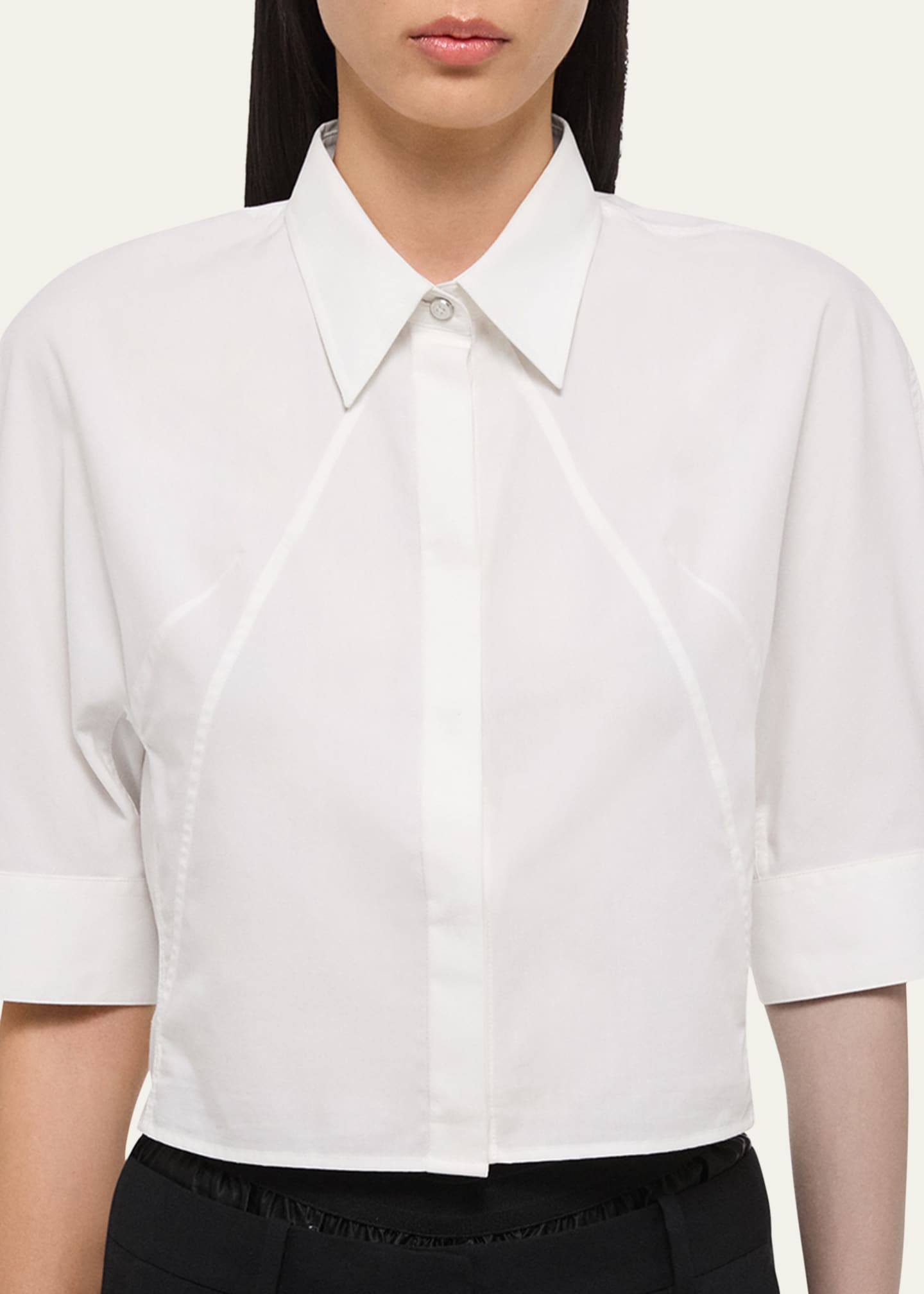 Helmut Lang Articulated Short-Sleeve Shirt Image 5 of 5