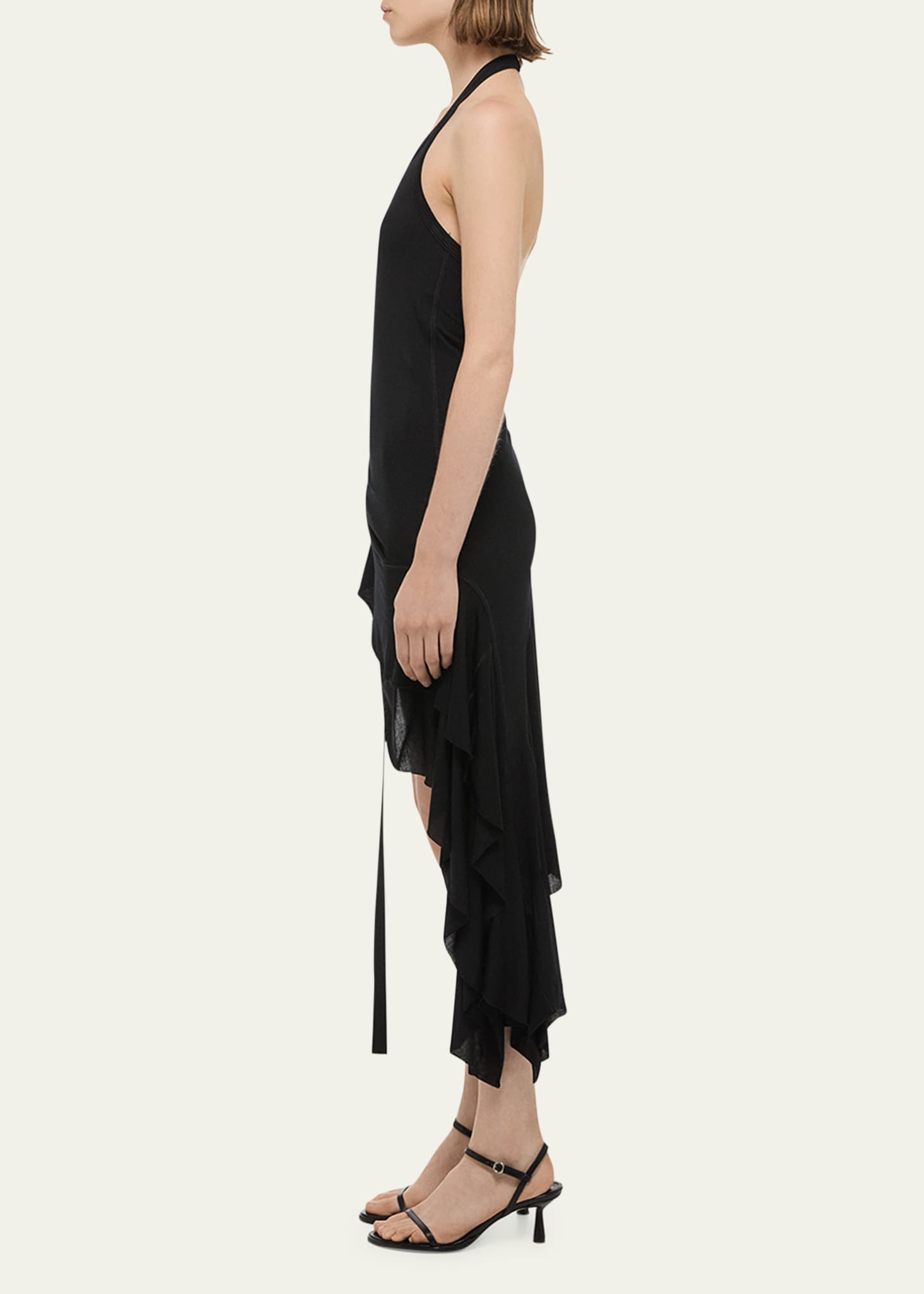 Helmut Lang Wind Halter Dress Image 4 of 5