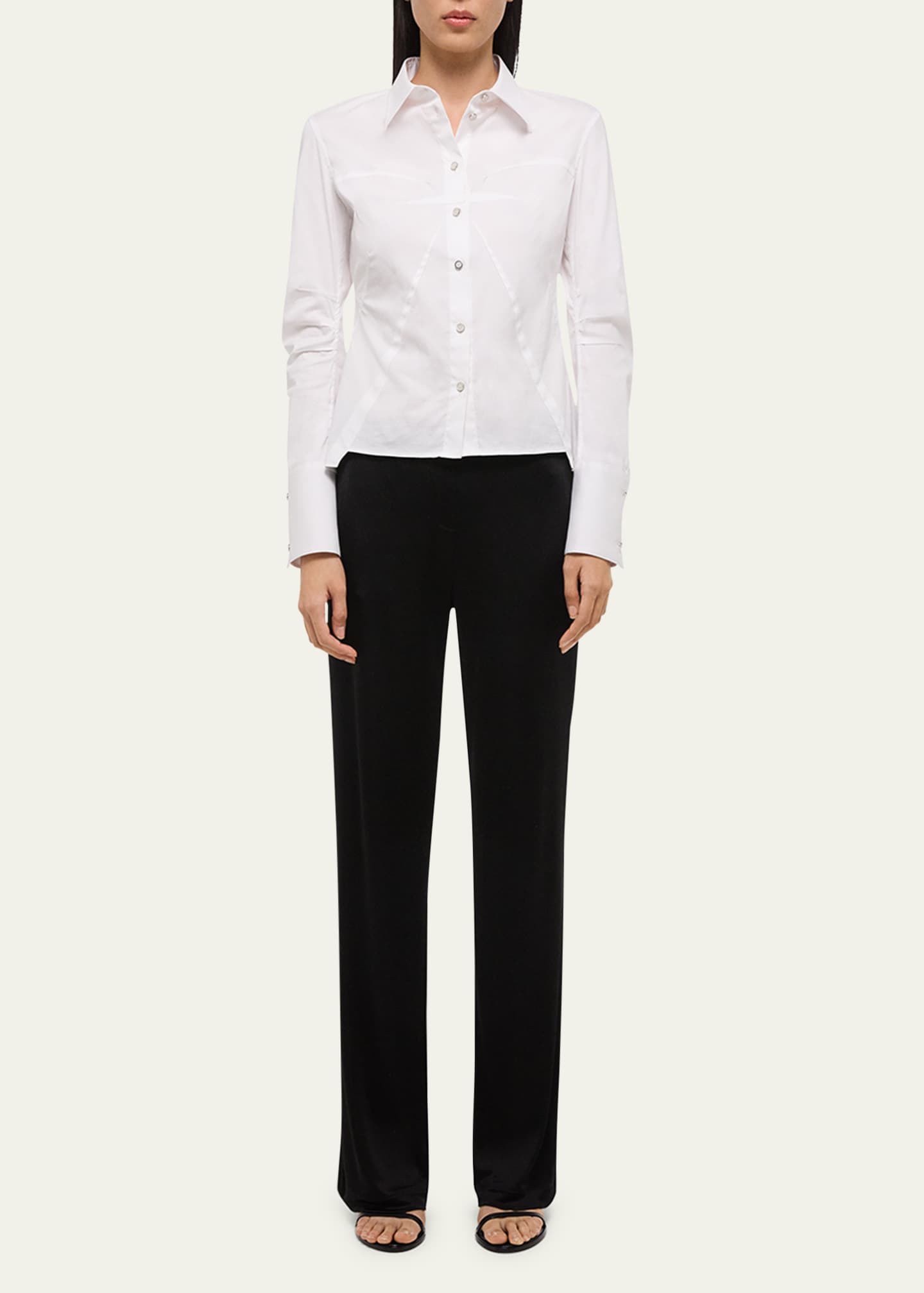 Helmut Lang Articulated Long-Sleeve Shirt Image 2 of 5