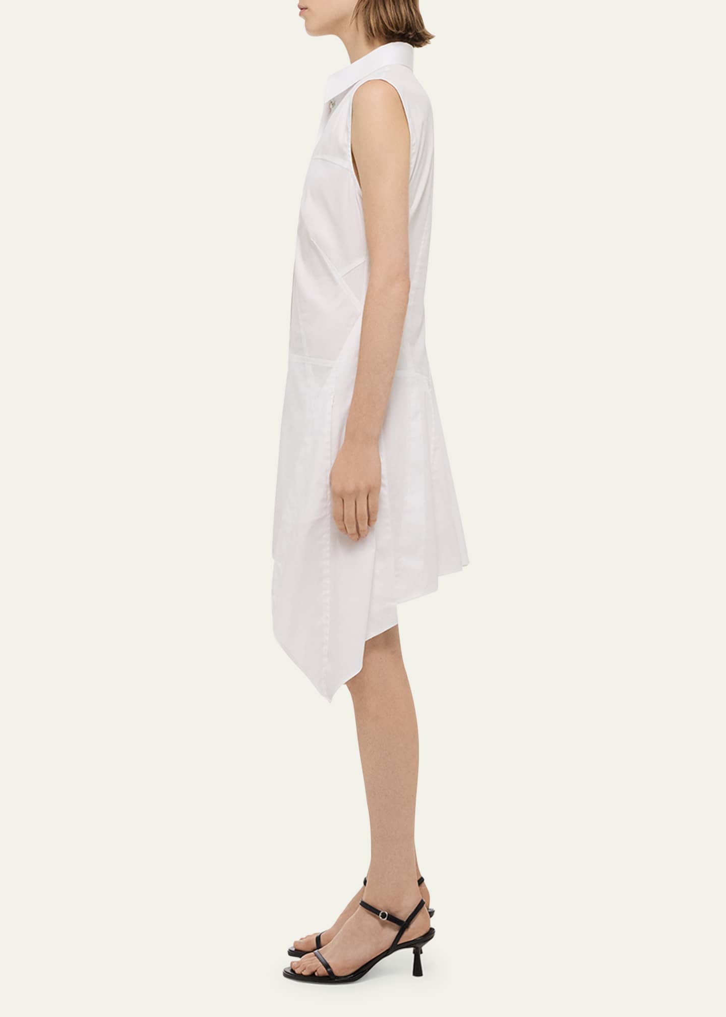 Helmut Lang Sleeveless Bustier Shirtdress Image 4 of 5