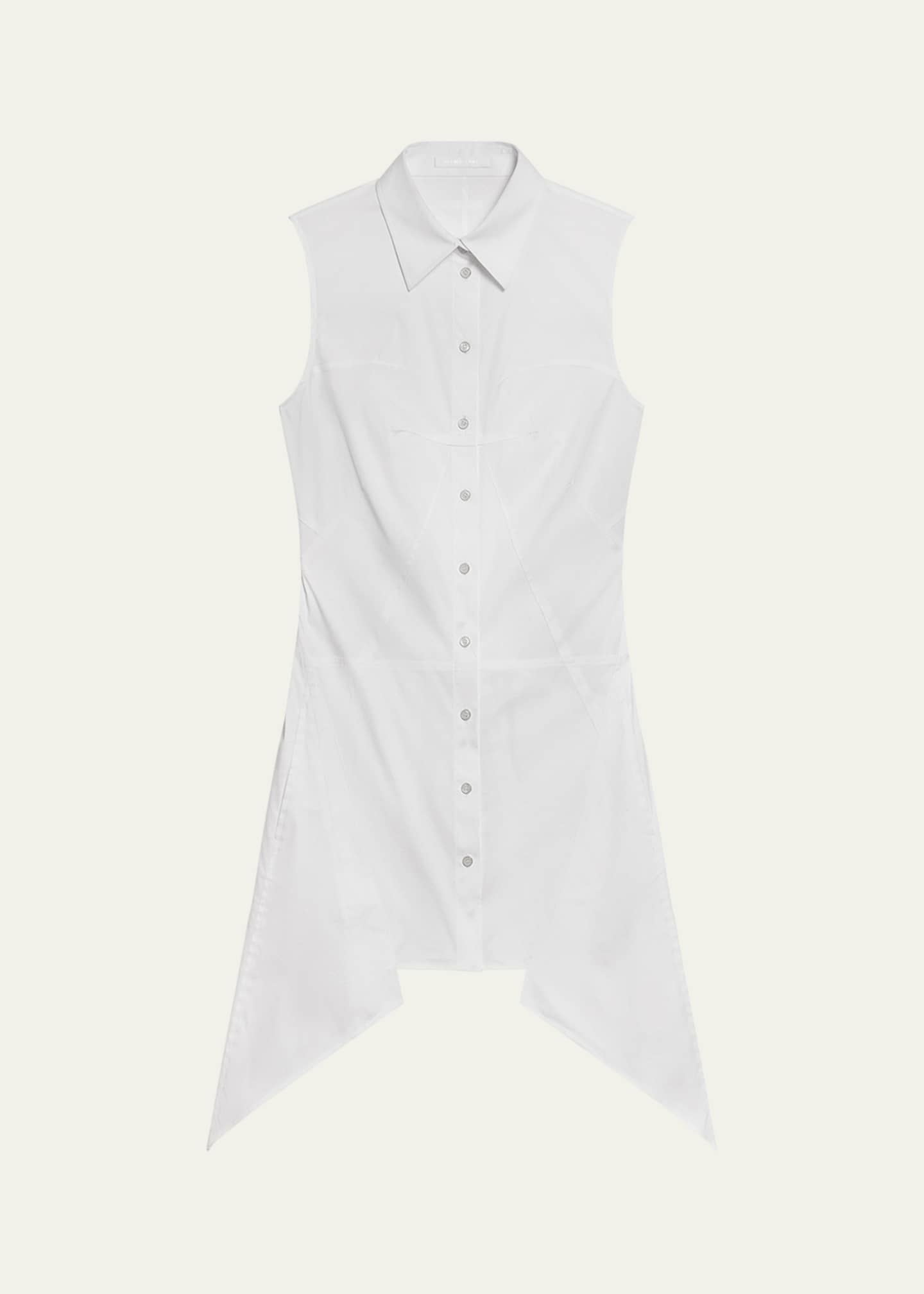 Helmut Lang Sleeveless Bustier Shirtdress Image 1 of 5