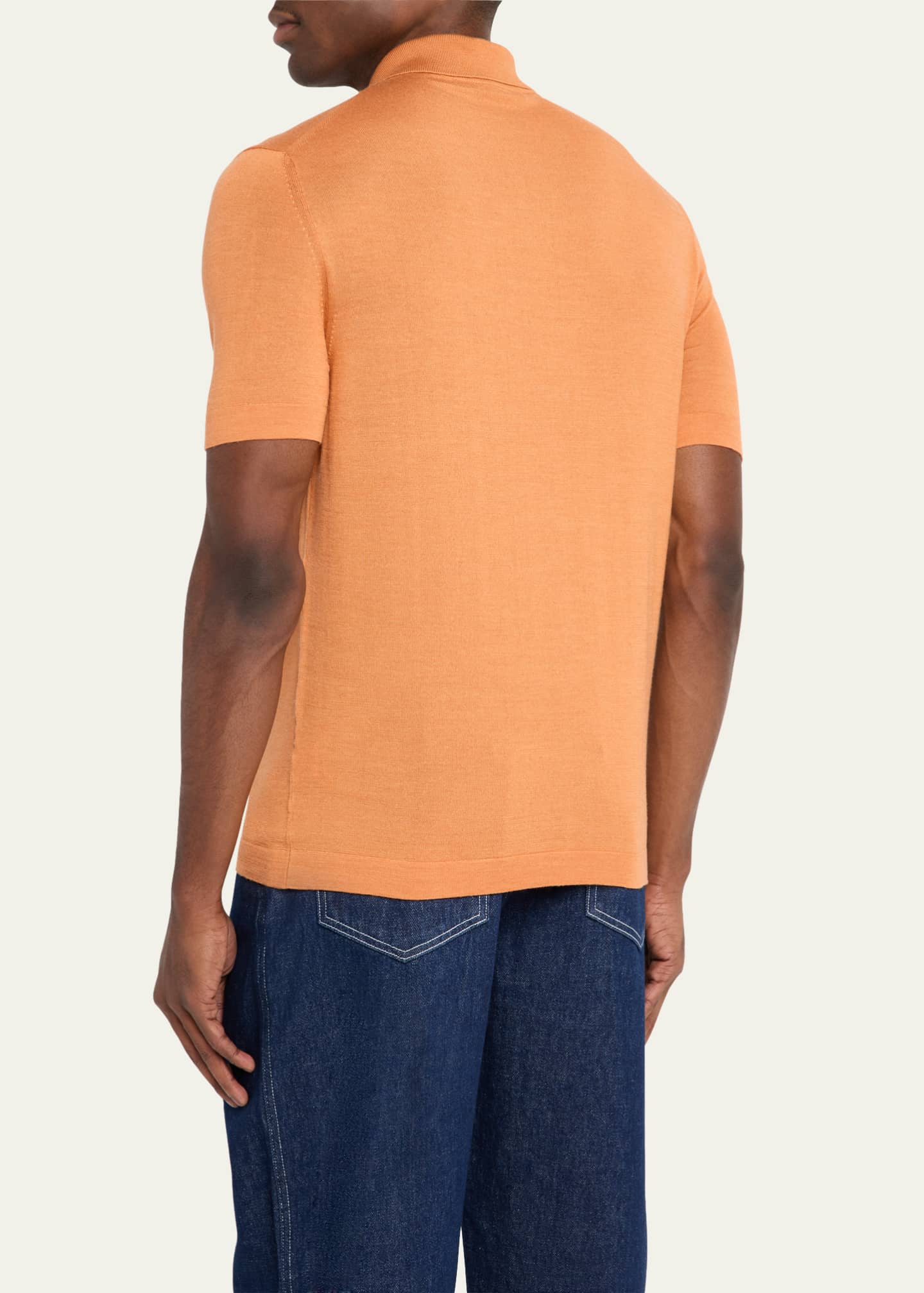 KNT Men's Luxe Knit Button-Down Shirt Image 3 of 5