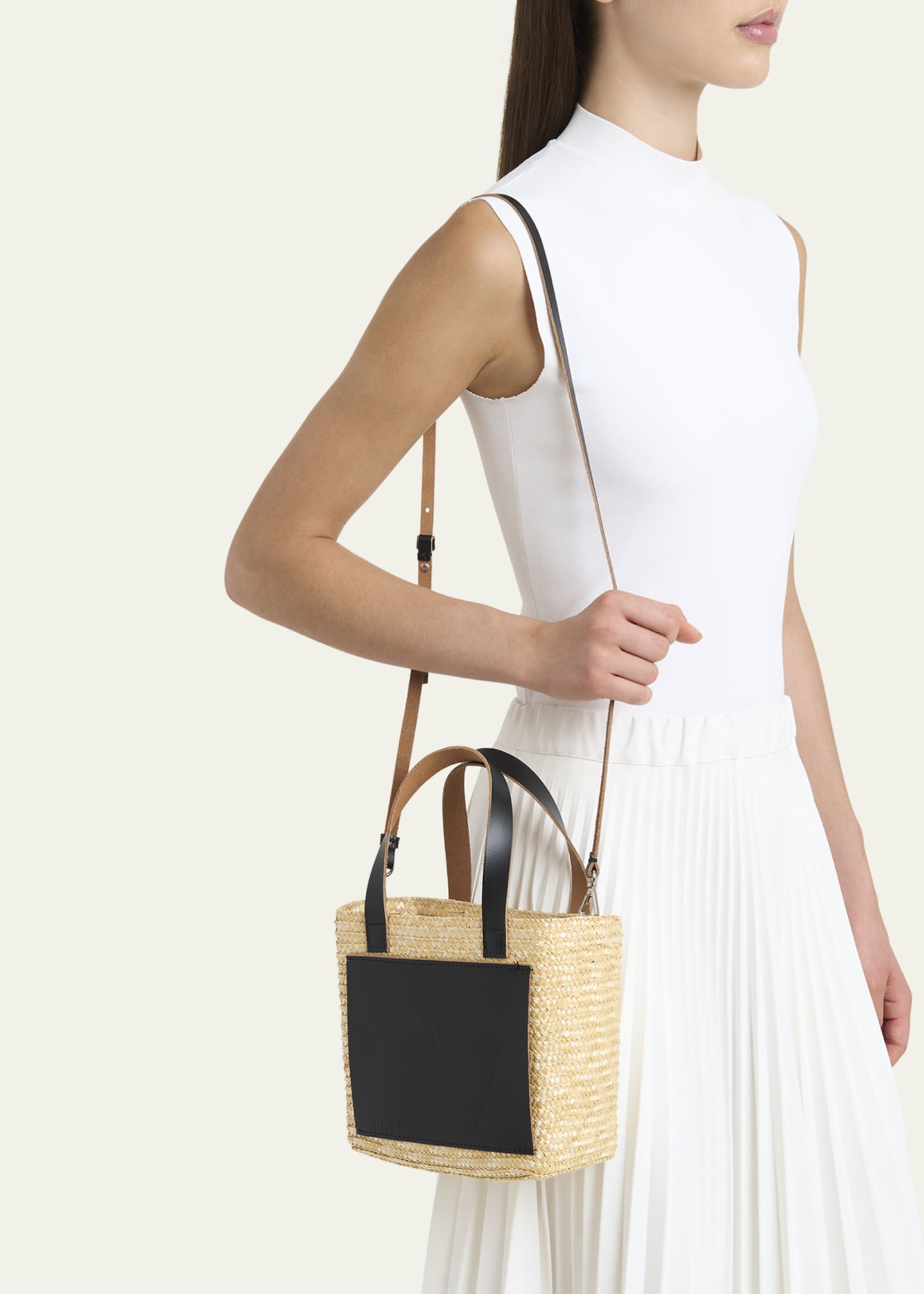 Plan C Pili and Bianca Straw Tote Bag Image 2 of 5