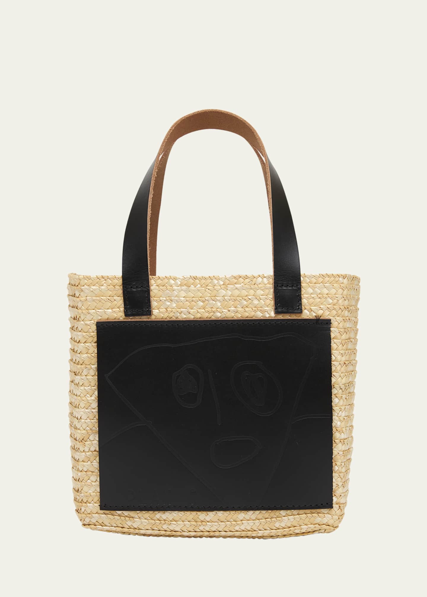 Plan C Pili and Bianca Straw Tote Bag Image 1 of 5