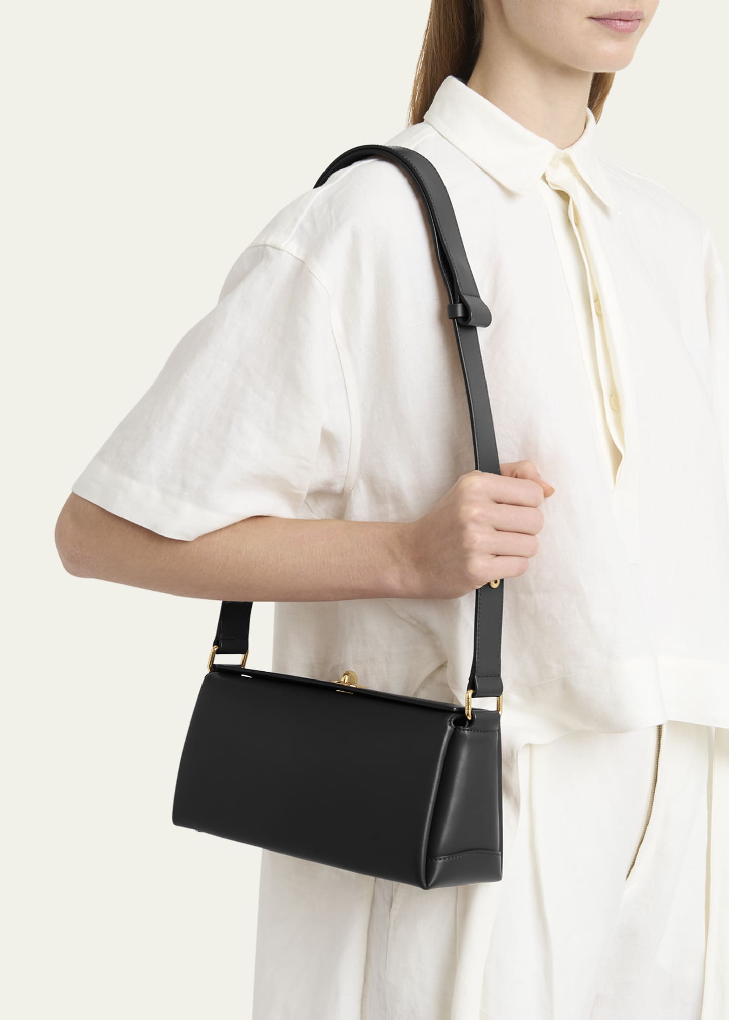 Plan C Folded Leather Shoulder Bag Image 2 of 5
