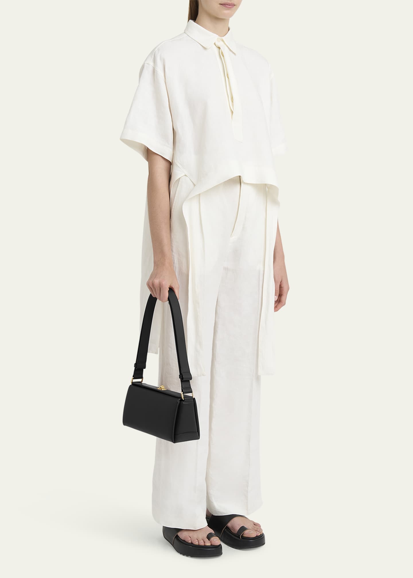 Plan C Folded Leather Shoulder Bag Image 5 of 5