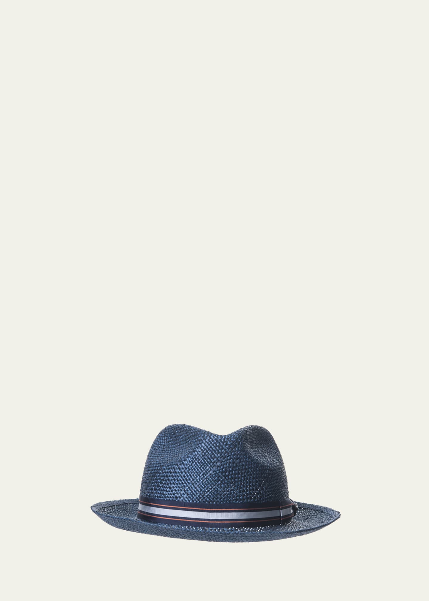 Inverni Men's Trilby Raffia Fedora Hat Image 1 of 3