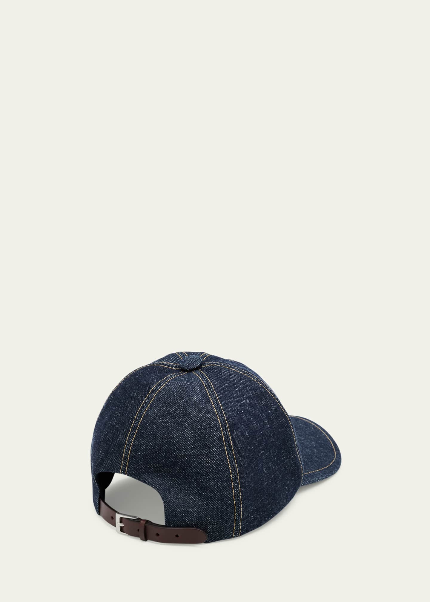 Men's Denim Six-Panel Baseball Cap - Thumbnail 2
