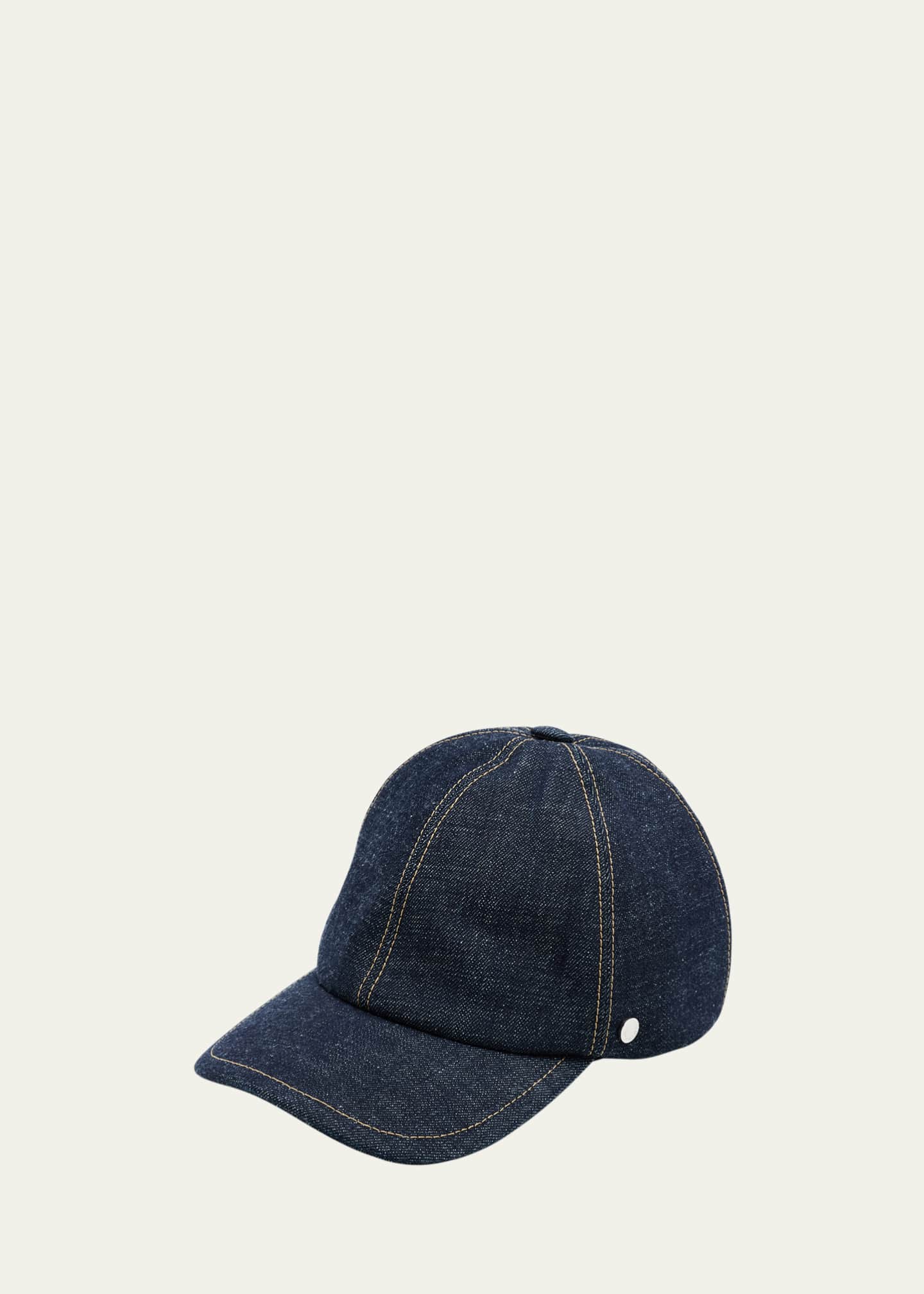 Men's Denim Six-Panel Baseball Cap