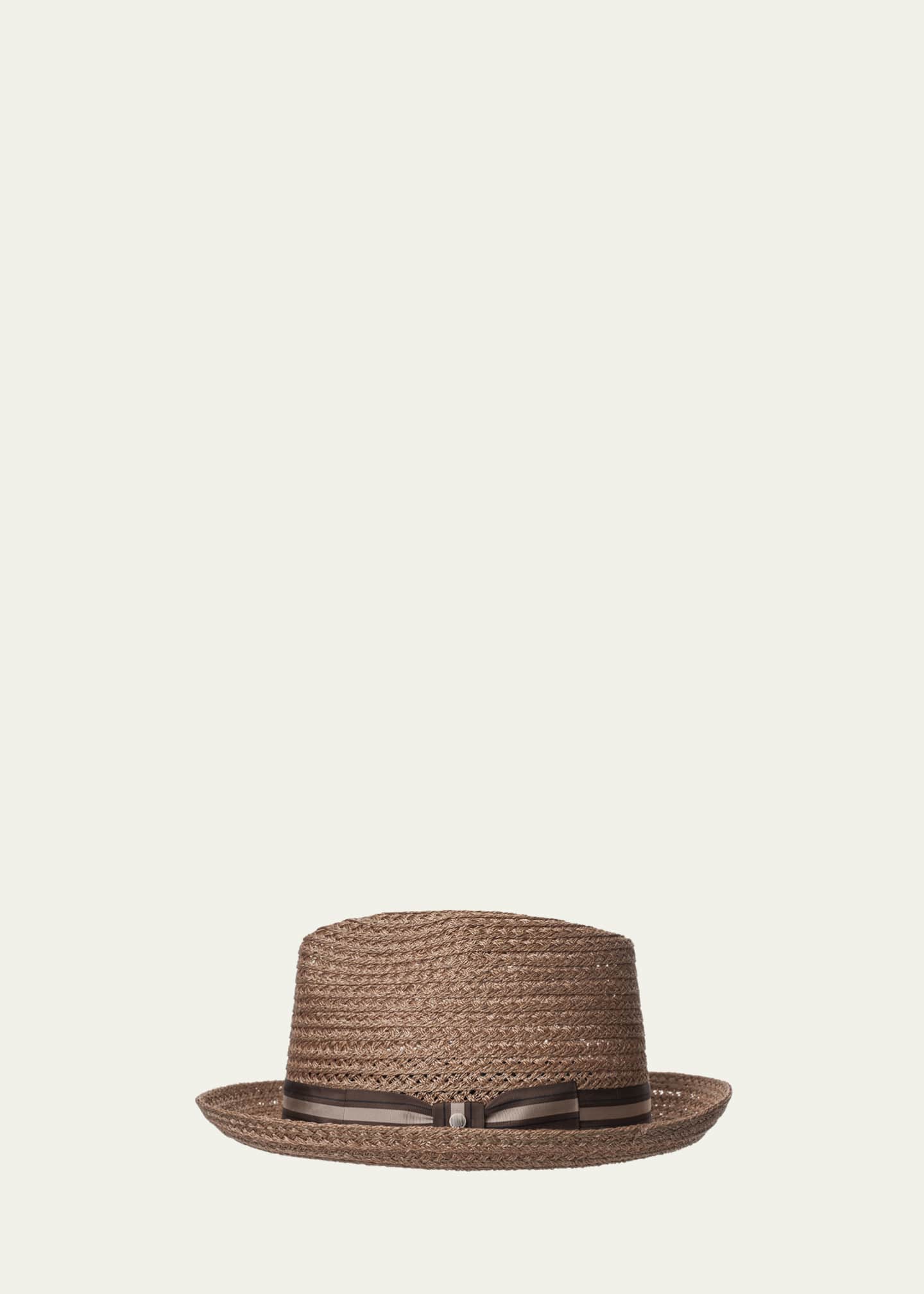 Inverni Men's Trilby Hemp and Cotton Fedora Hat Image 3 of 3