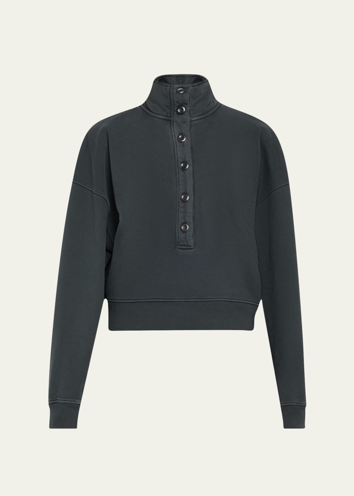 Citizens of Humanity Mirelle Buttoned Pullover Sweatshirt Image 1 of 5