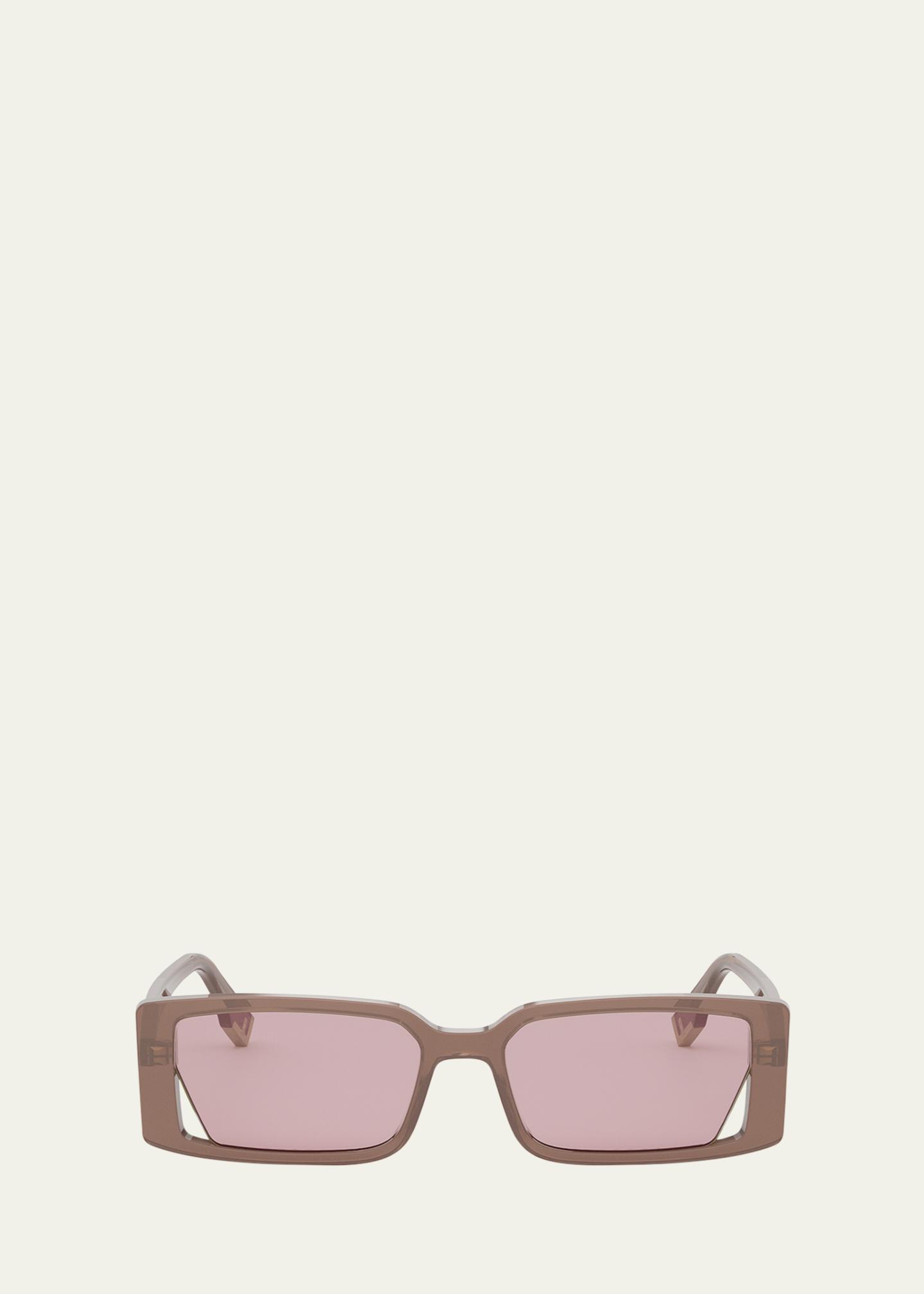 Fendi Fendi Way Rectangle Sunglasses - Bergdorf Goodman