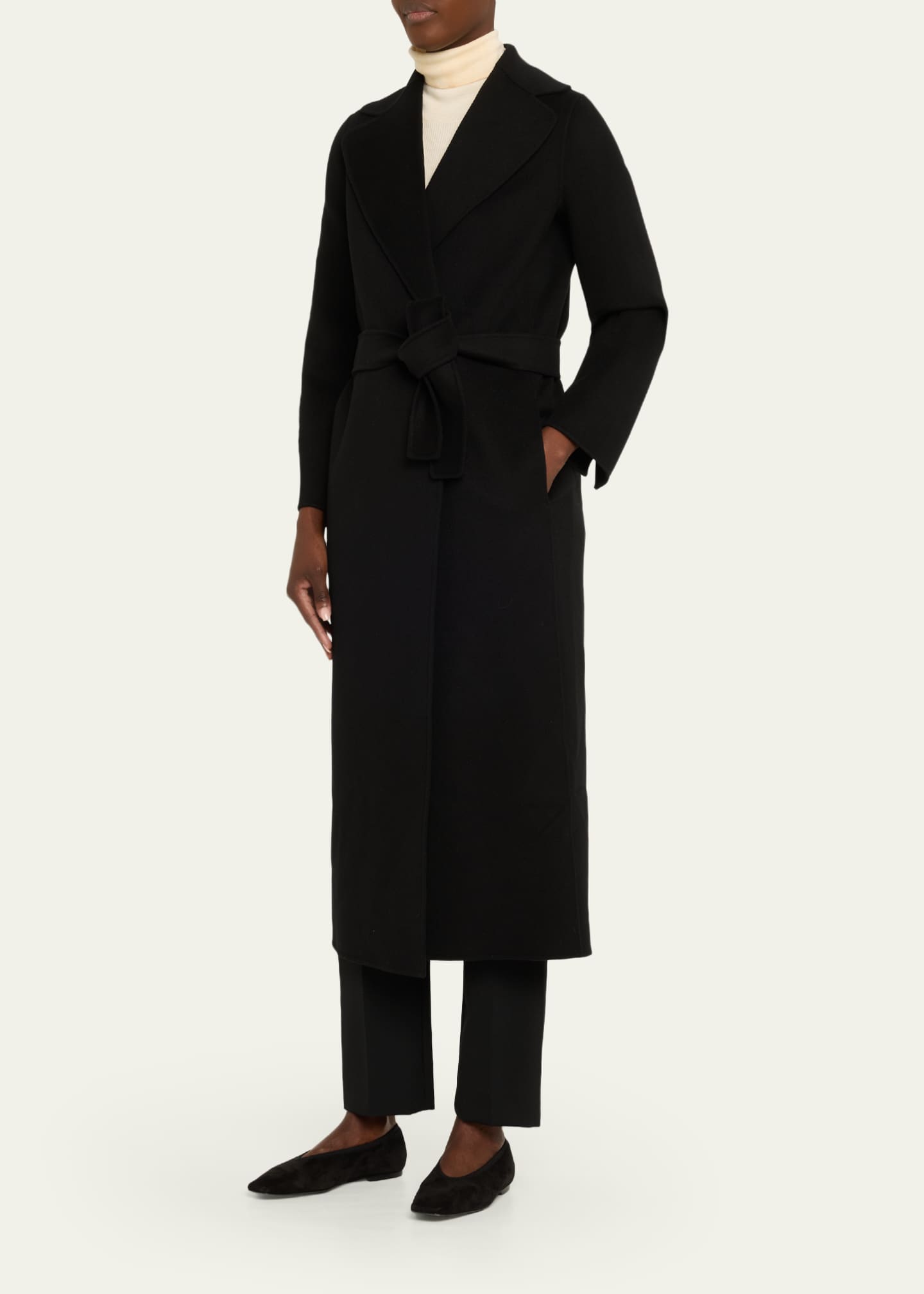 Max Mara Poldo Wool Long Wrap Coat - Bergdorf Goodman
