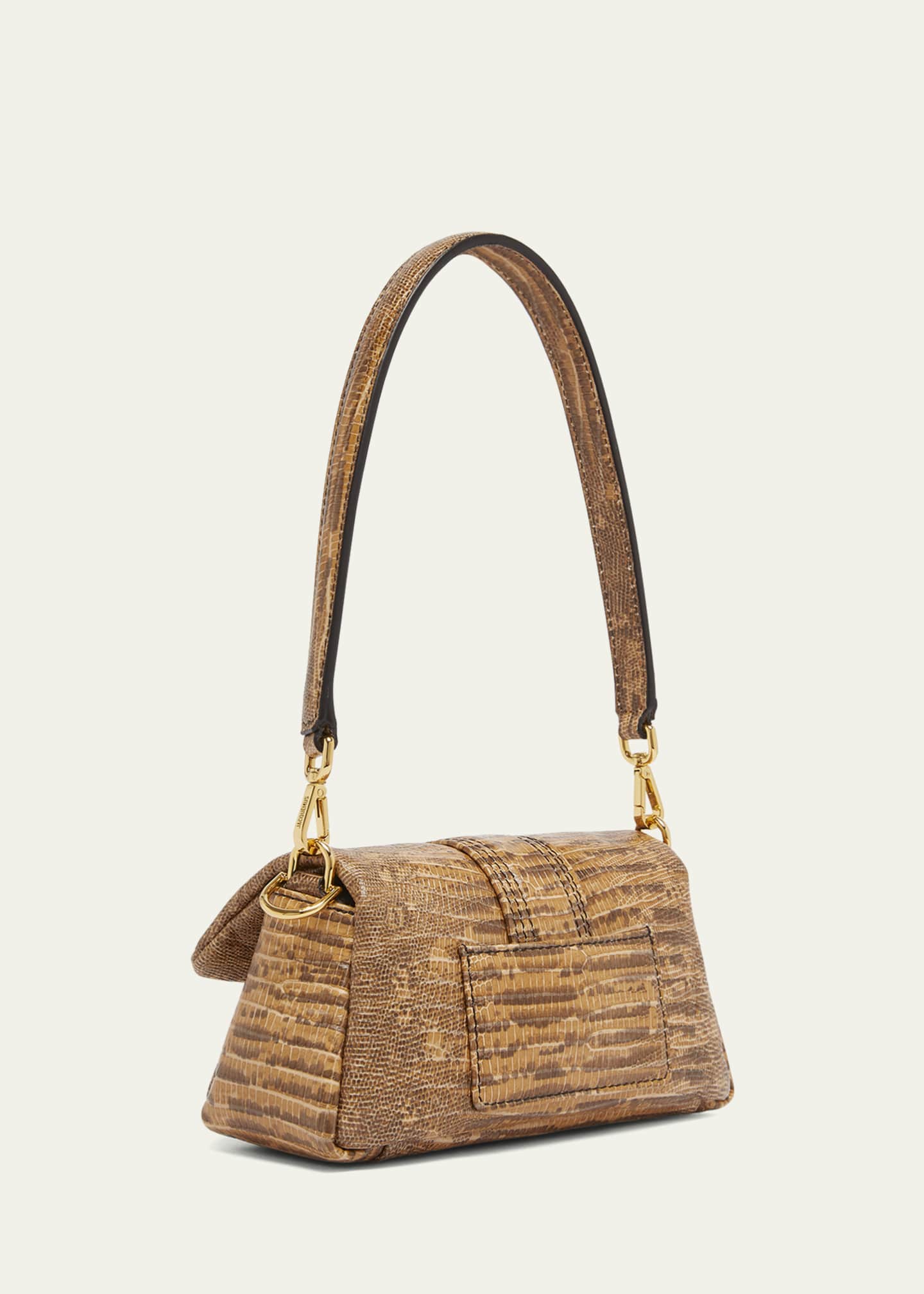Jacquemus Le Petit Bambimou Croc-Embossed Leather Shoulder Bag Image 3 of 6