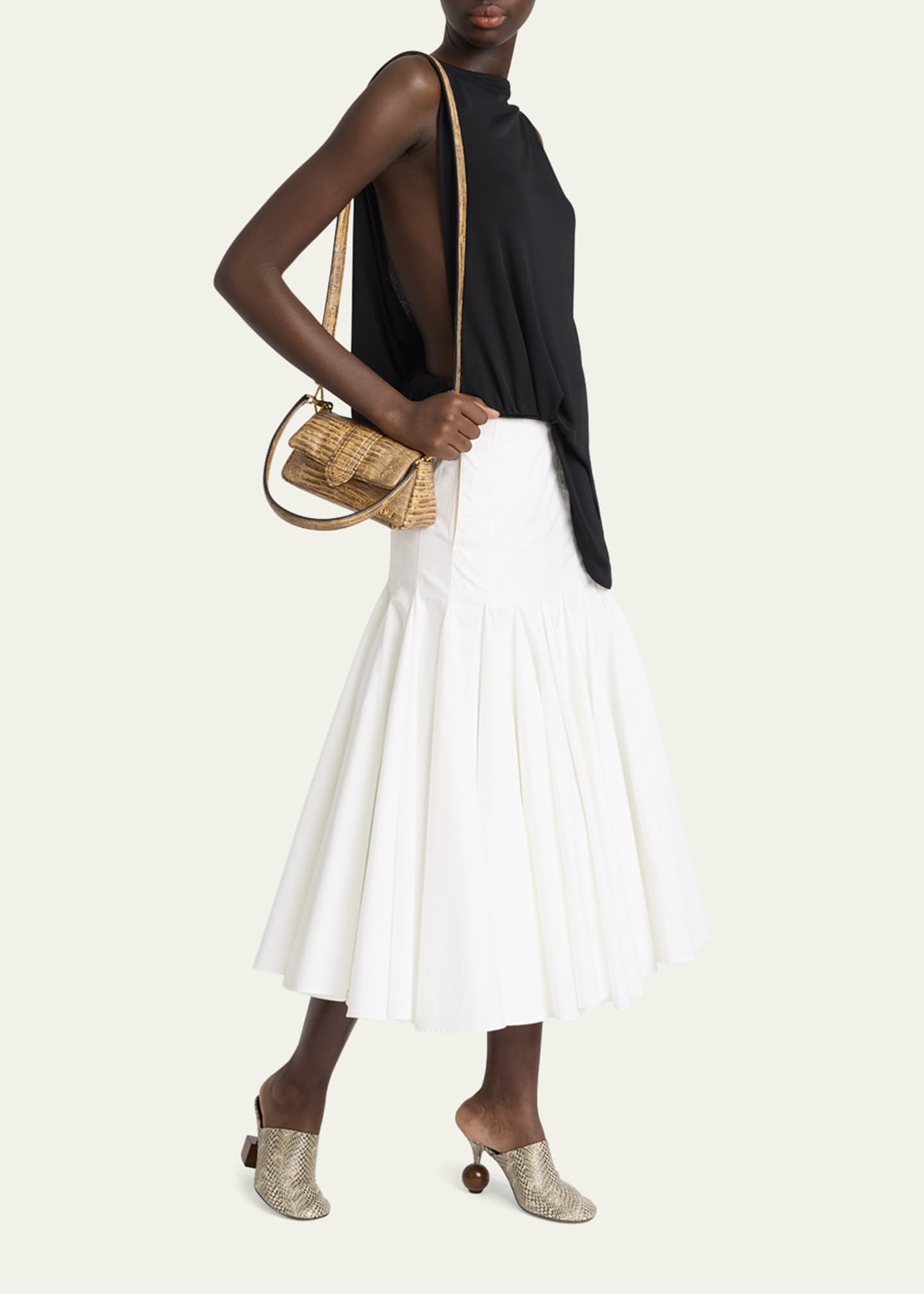 Jacquemus Le Petit Bambimou Croc-Embossed Leather Shoulder Bag Image 5 of 6