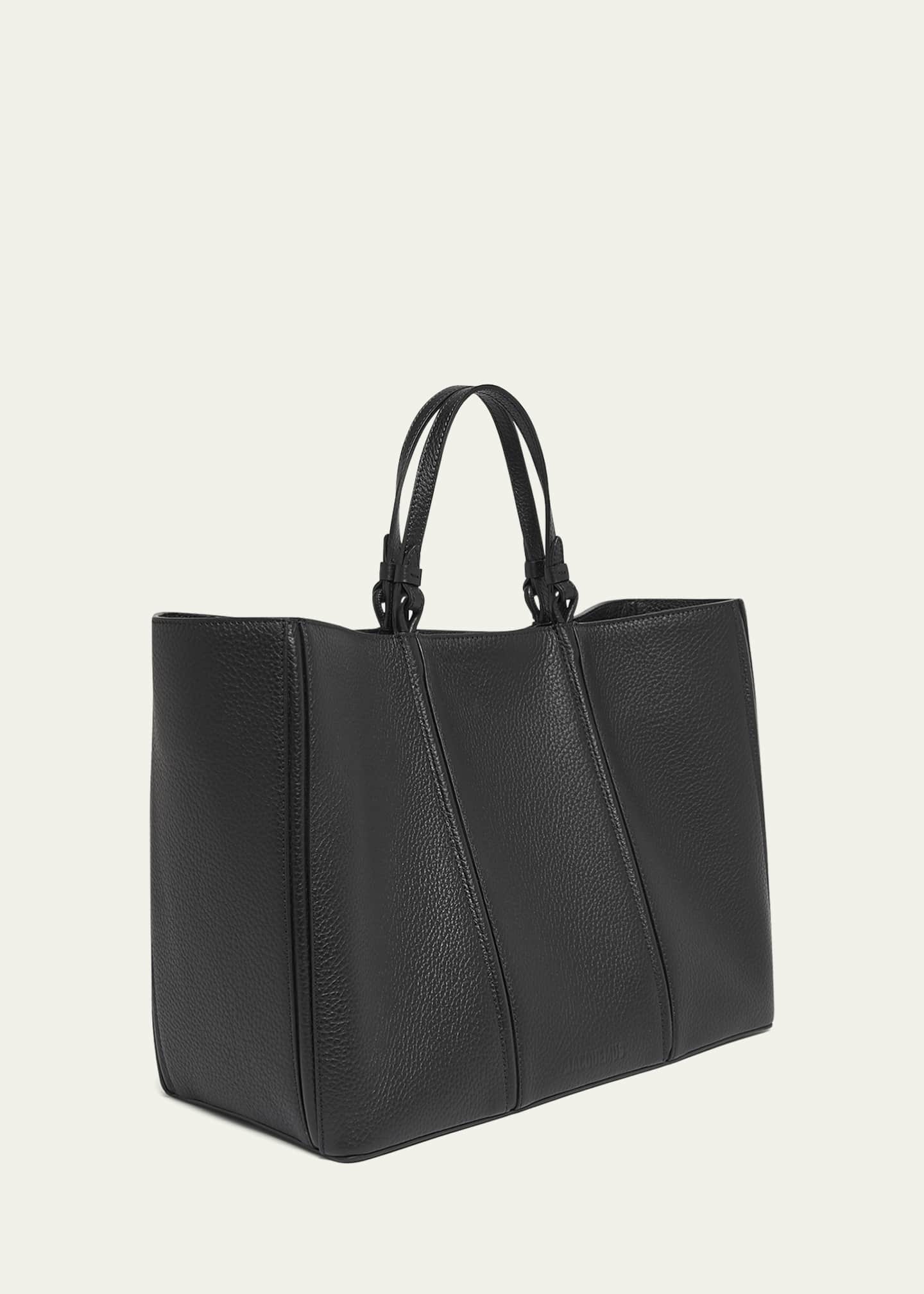 Jacquemus Le Marino Leather Shopper Tote Bag Image 3 of 6