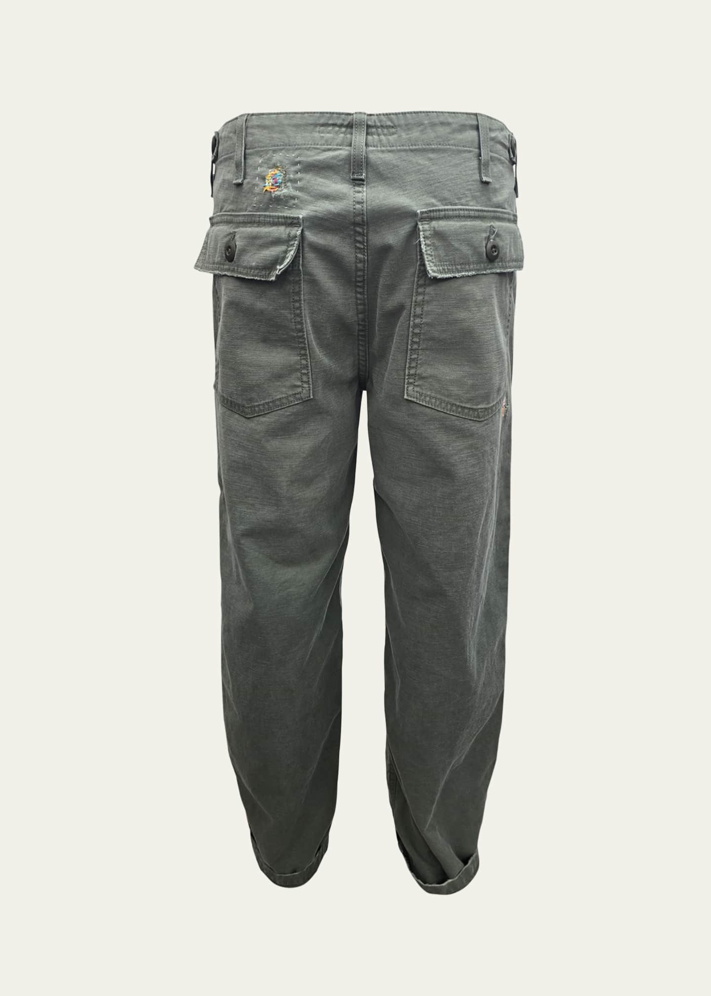Cout De La Liberte Men's Floral Rigid Twill Military Pants Image 2 of 2