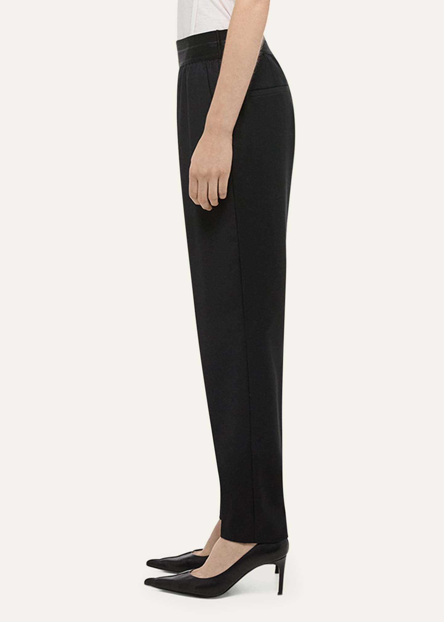 Helmut Lang Tapered Logo Waistband Pants Image 4 of 5