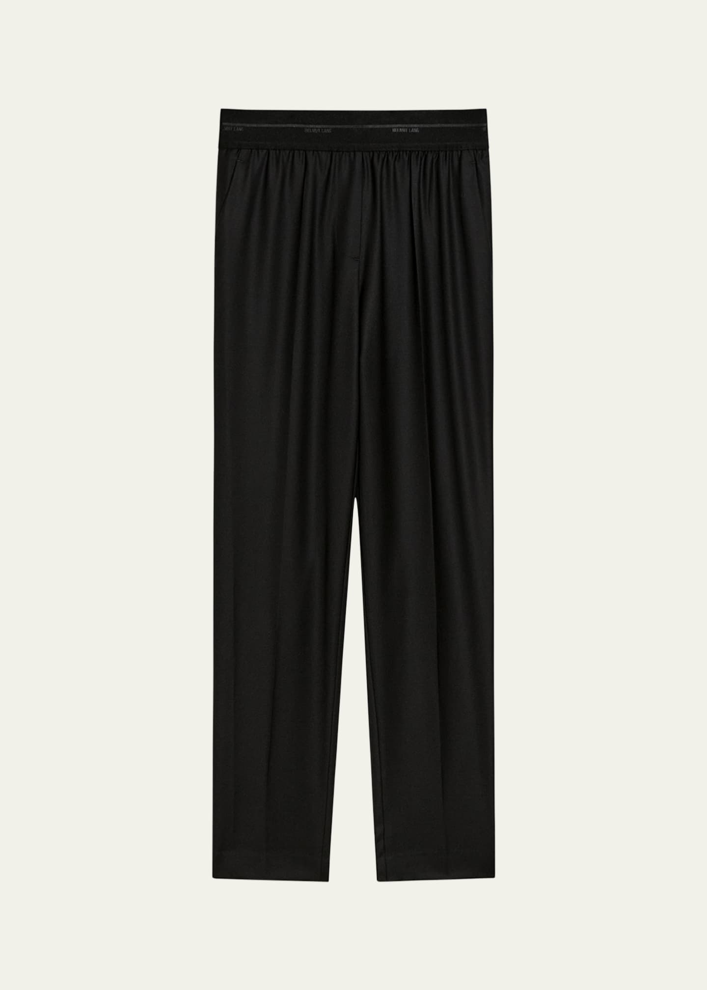 Helmut Lang Tapered Logo Waistband Pants Image 1 of 5