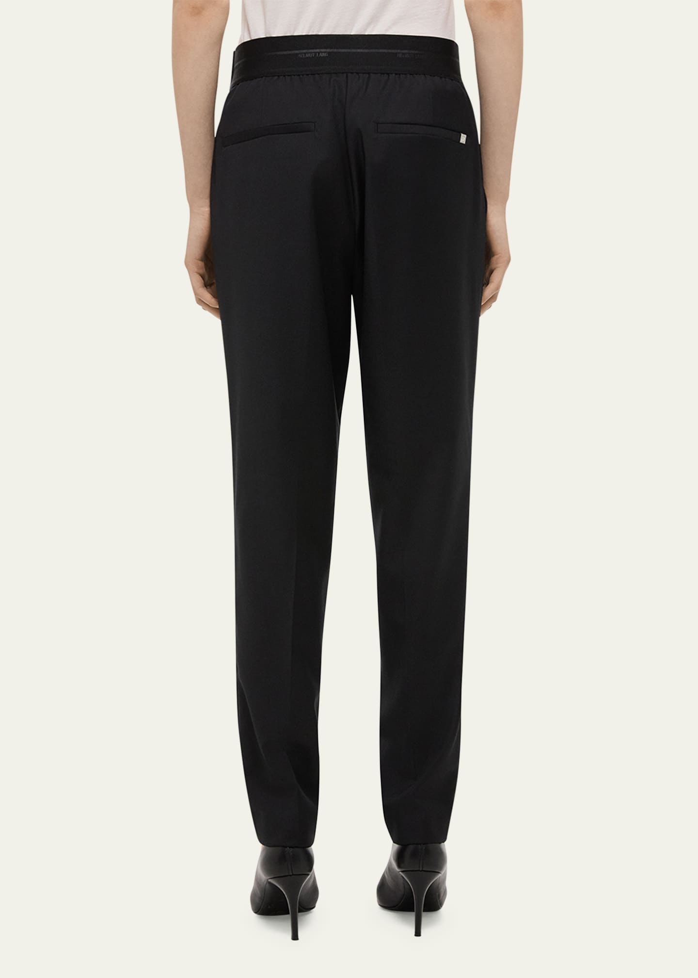 Helmut Lang Tapered Logo Waistband Pants Image 5 of 5