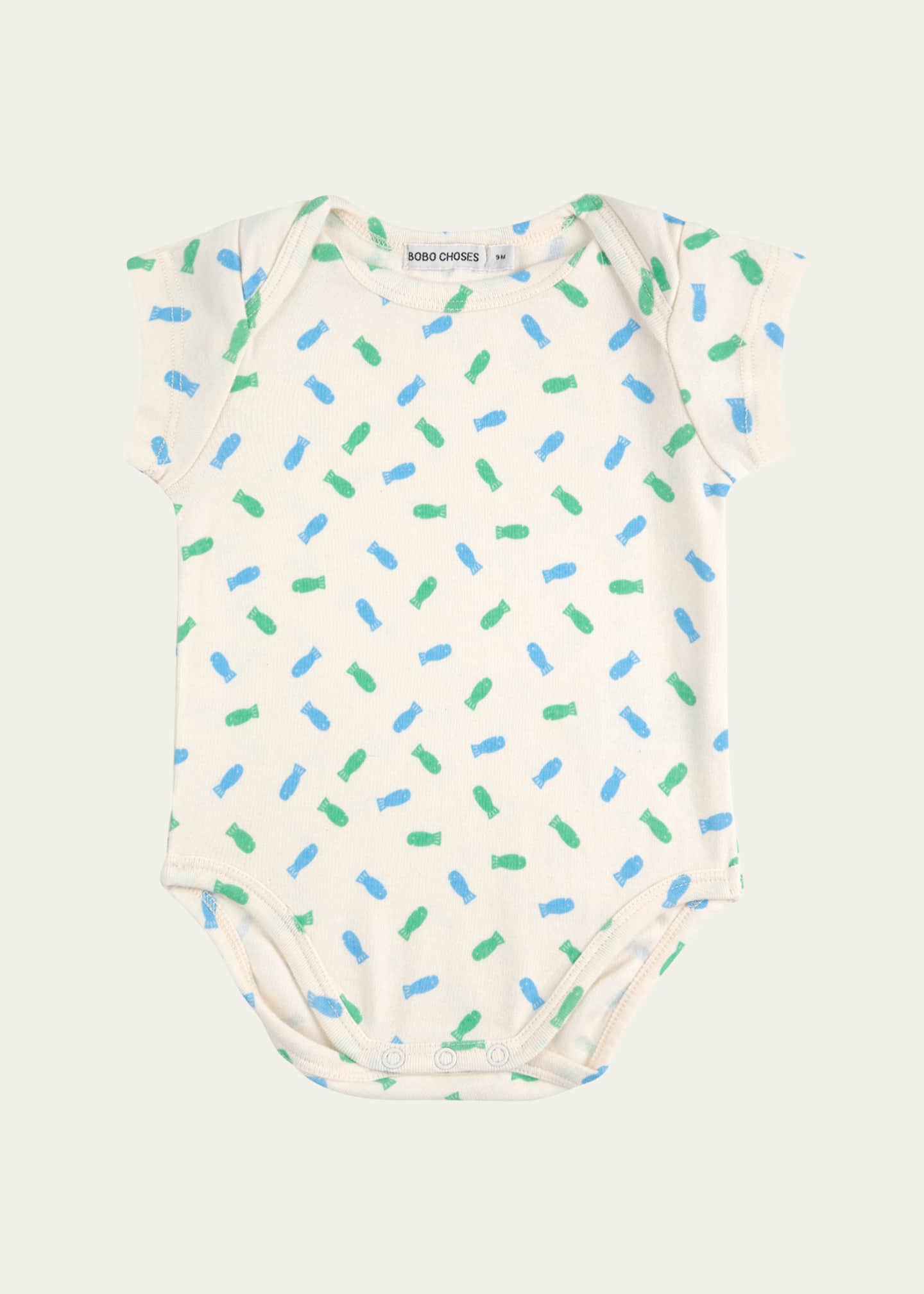 Bobo Choses Boy's Lucky Fish Romper Gift Set, Size Newborn-24M Image 3 of 5