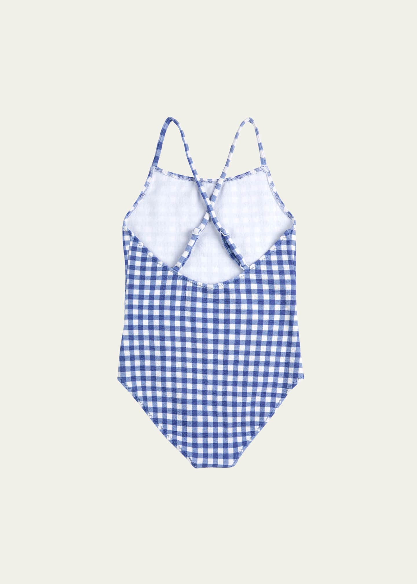 Bobo Choses Girl's Vichy Gingham Check One-Piece Swimsuit