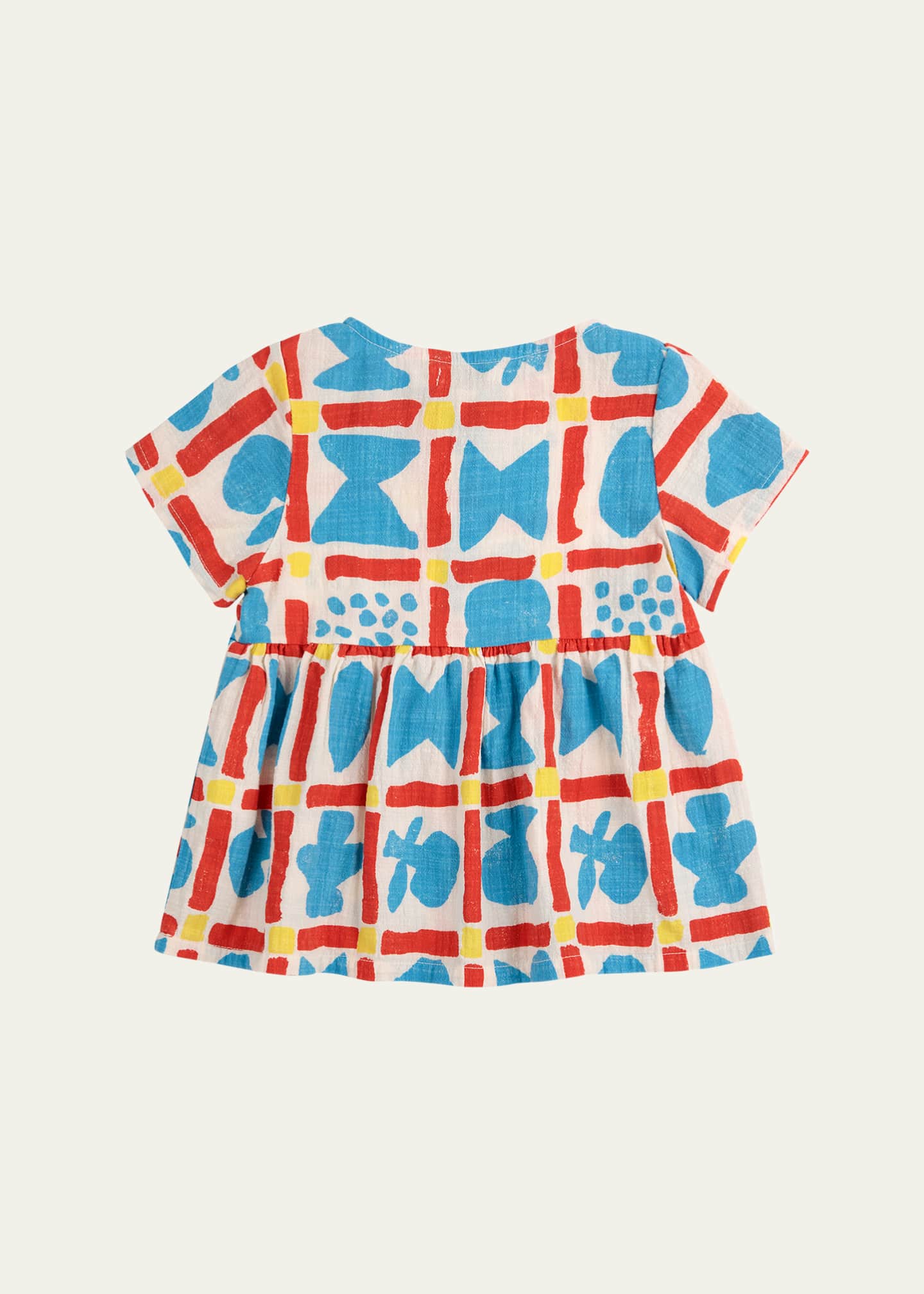 Bobo Choses Girl's Geometric Printed Dress, Size Newborn-24M Image 2 of 3