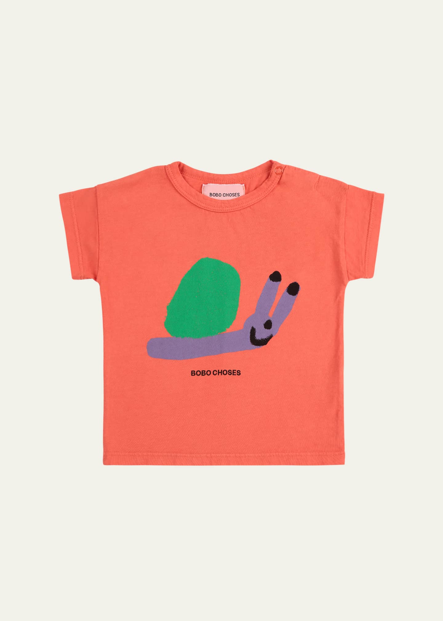 Bobo Choses Boy's Funny Snail Graphic T-Shirt, Size Newborn-24M Image 1 of 2