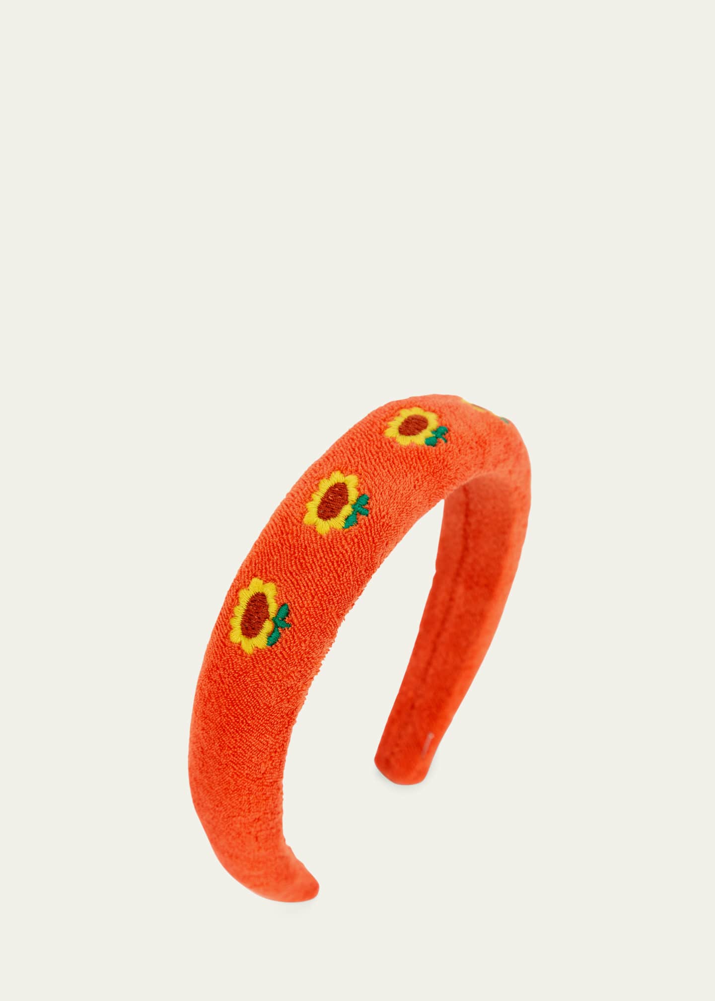 Bobo Choses Girl's Sunflower Embroidered Terry Cloth Headband Image 2 of 2