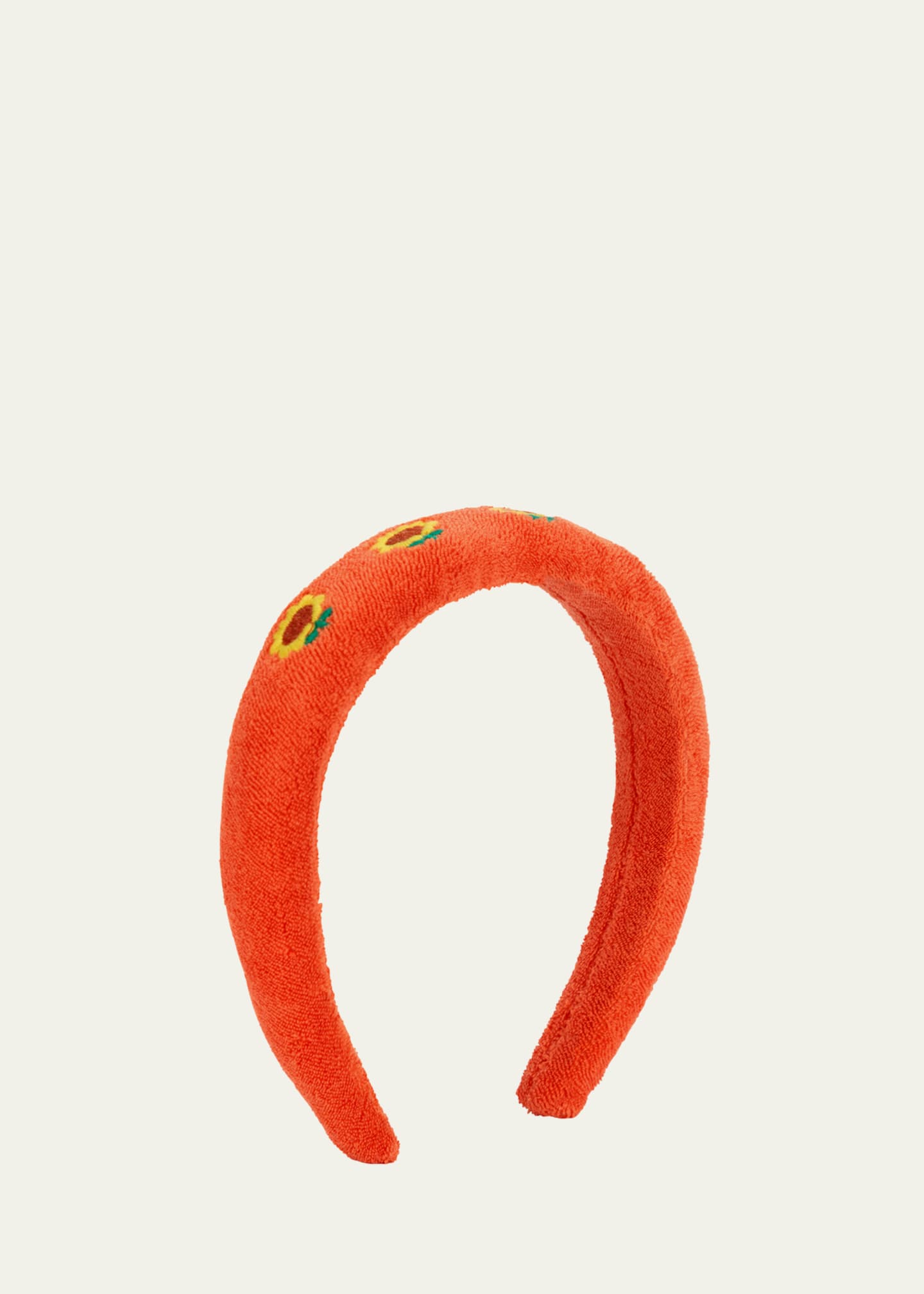 Bobo Choses Girl's Sunflower Embroidered Terry Cloth Headband Image 1 of 2