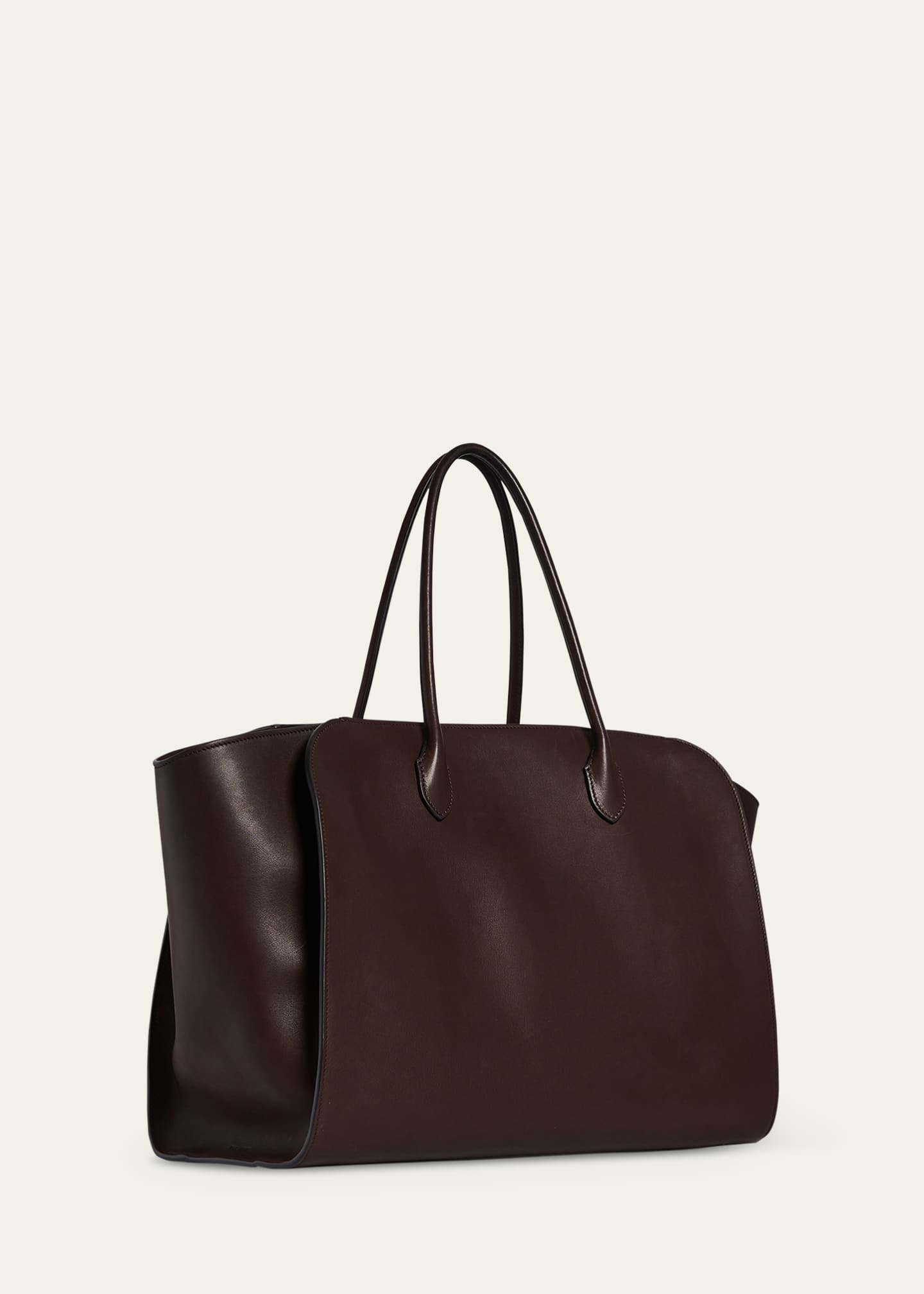 THE ROW Marlo 17 Tote Bag in Saddle Leather Image 2 of 2