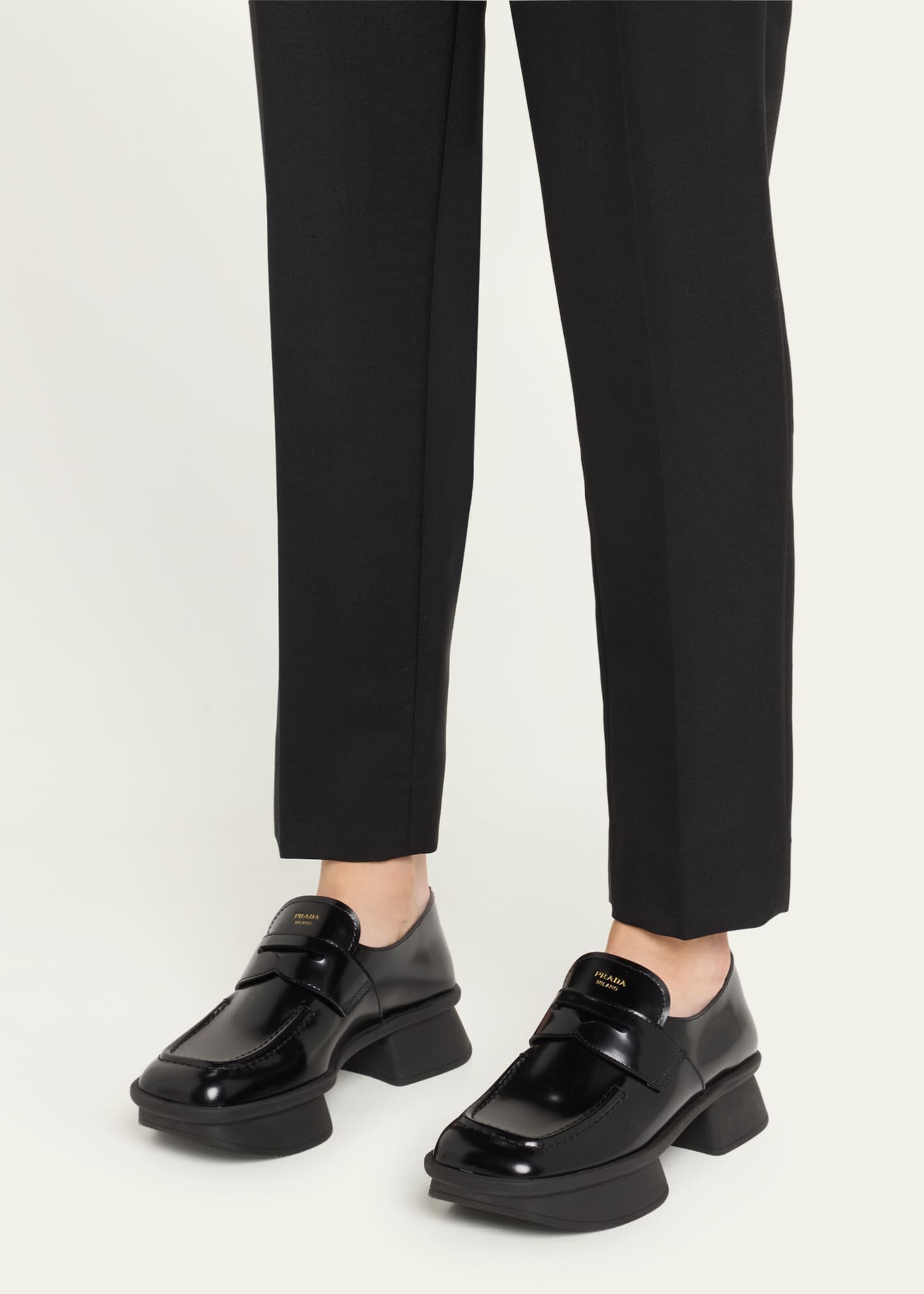 Re-Edition Brushed Leather Penny Loafers
