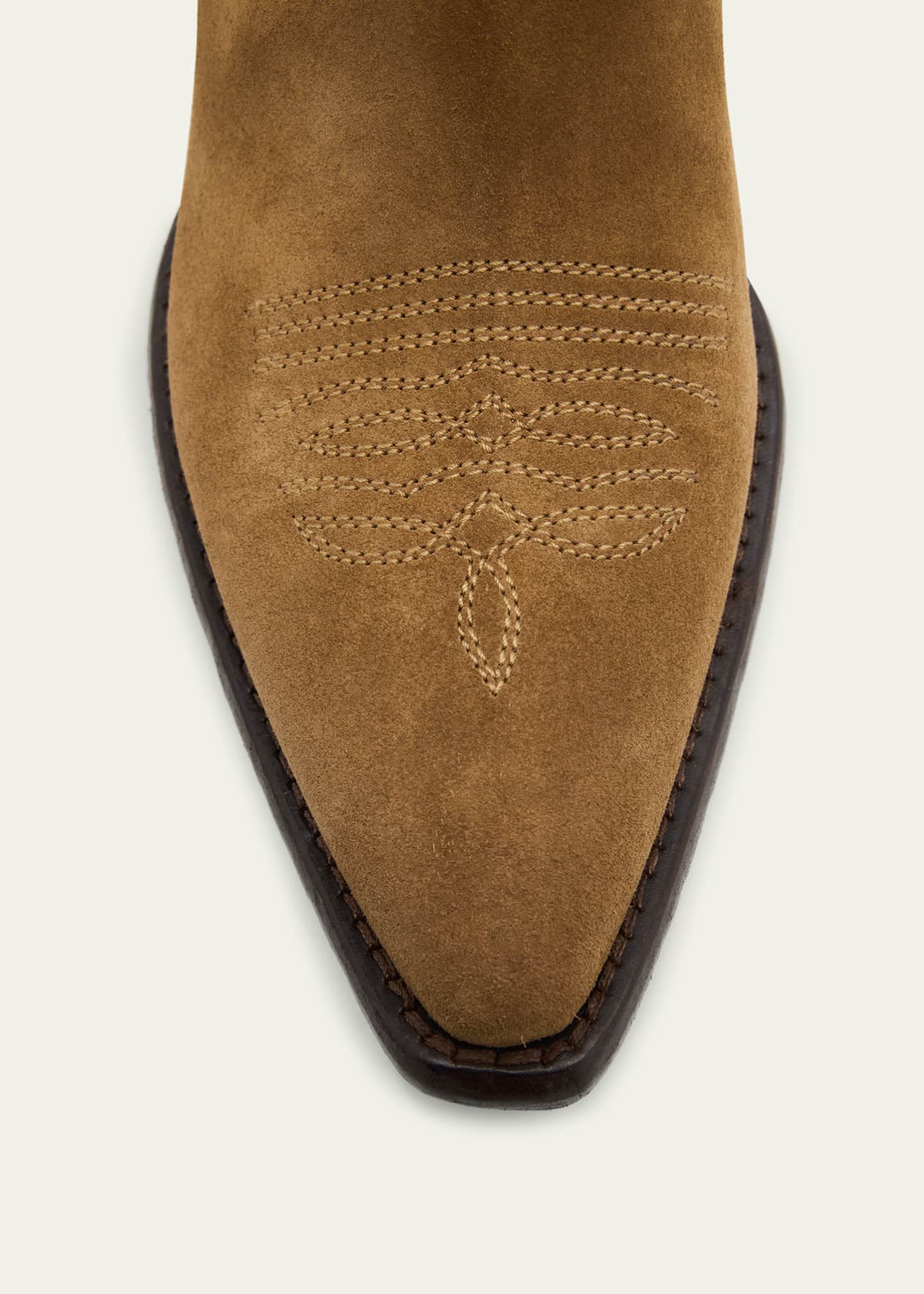 Prada Texani Suede Western Boots Image 4 of 4